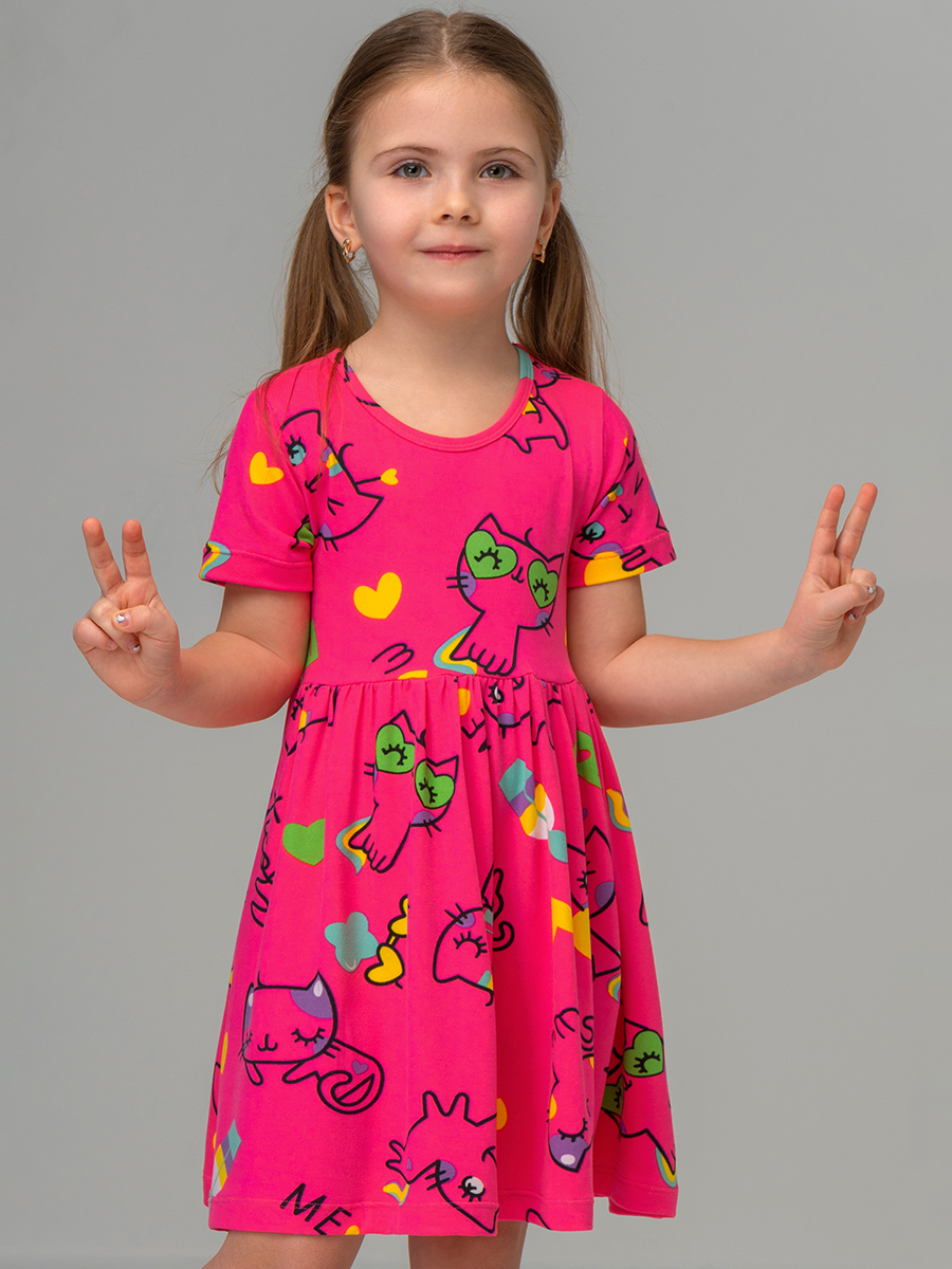 Платье HappyFox HF00192фуксия - фото 9