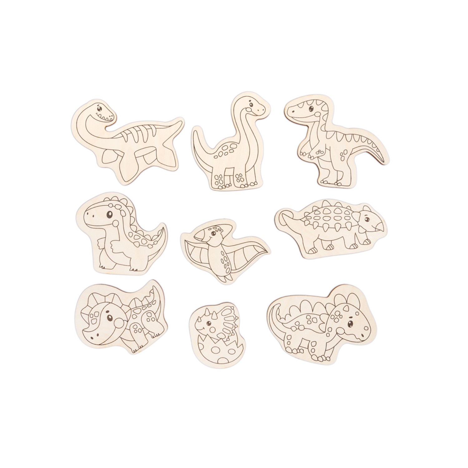 Набор для творчества Десятое королевство Заготовка Динозавры роспись красками - фото 2