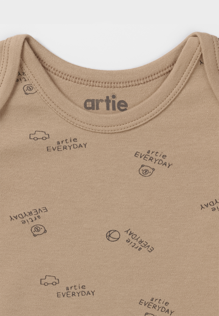 Боди 2 шт artie S25B18BD2-1479M/Молочный-коричневый - фото 3