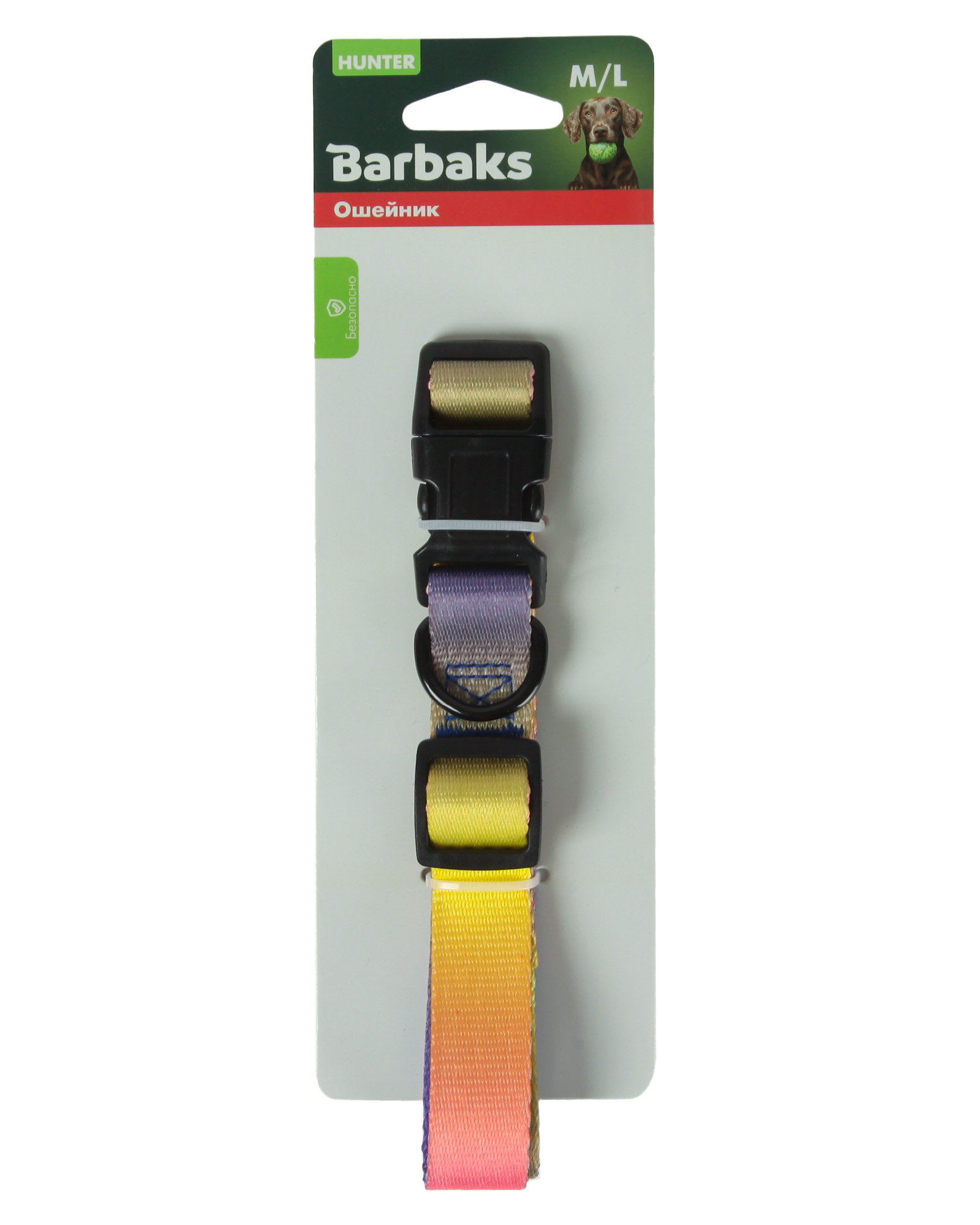 Ошейник для собак Barbaks средних и крупных пород Градиент M/L (2*33-55см) в ассортименте - фото 9