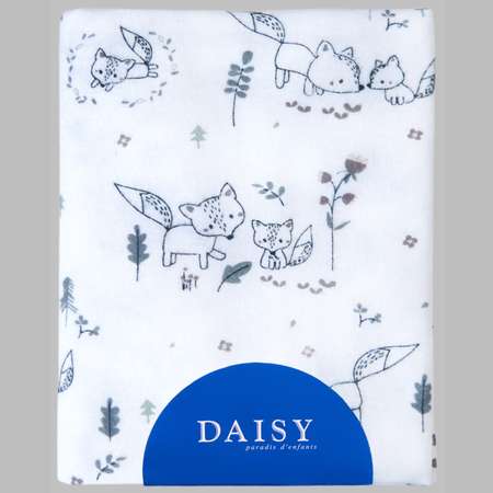 Пеленка фланелевая Daisy 1шт 90х145см лисички