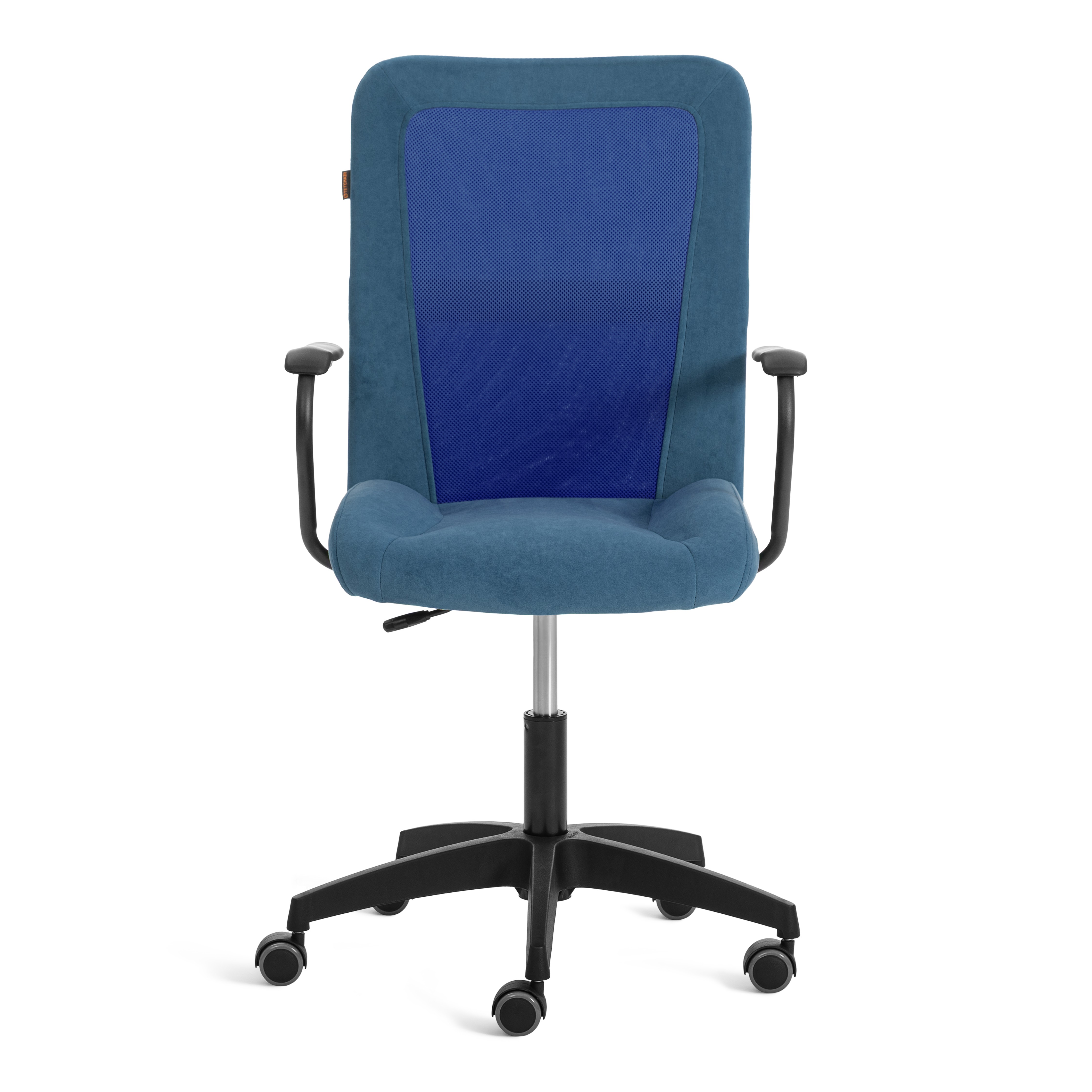 Компьютерное кресло TETCHAIR Стафф велюр сетка синий - фото 5