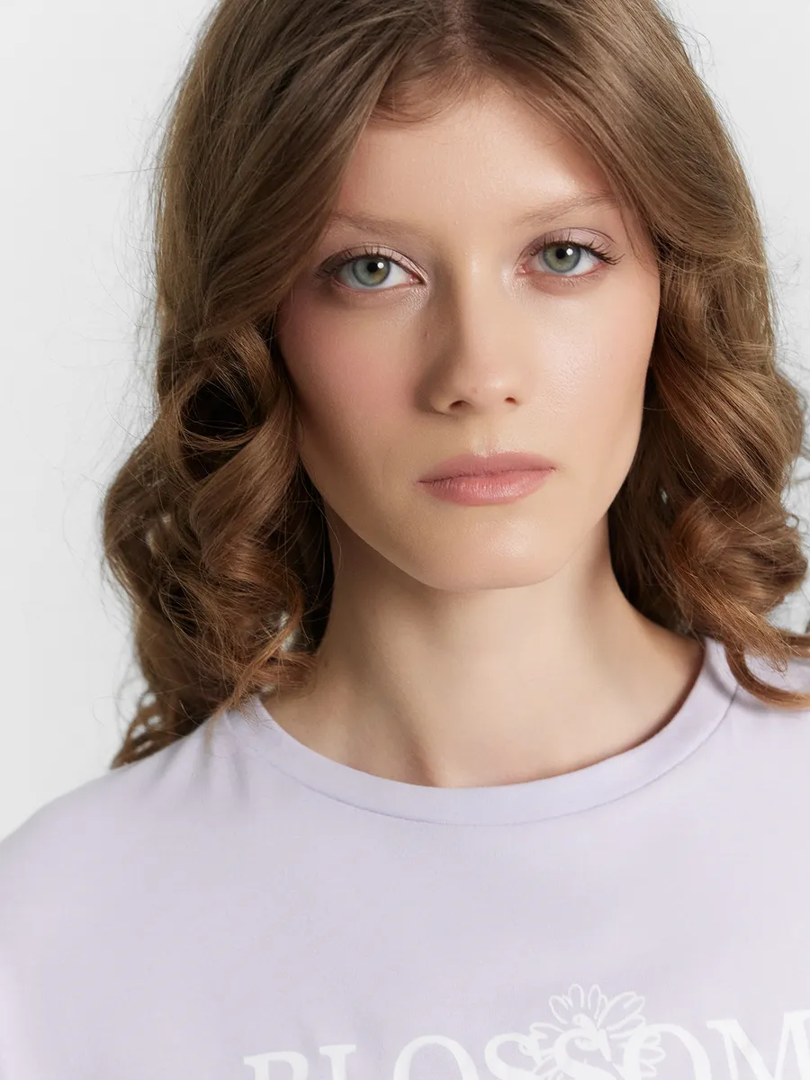 Пижама Mark Formelle (Марк Формэль) 592370/лиловый вереск +узор на св.молочном - фото 7