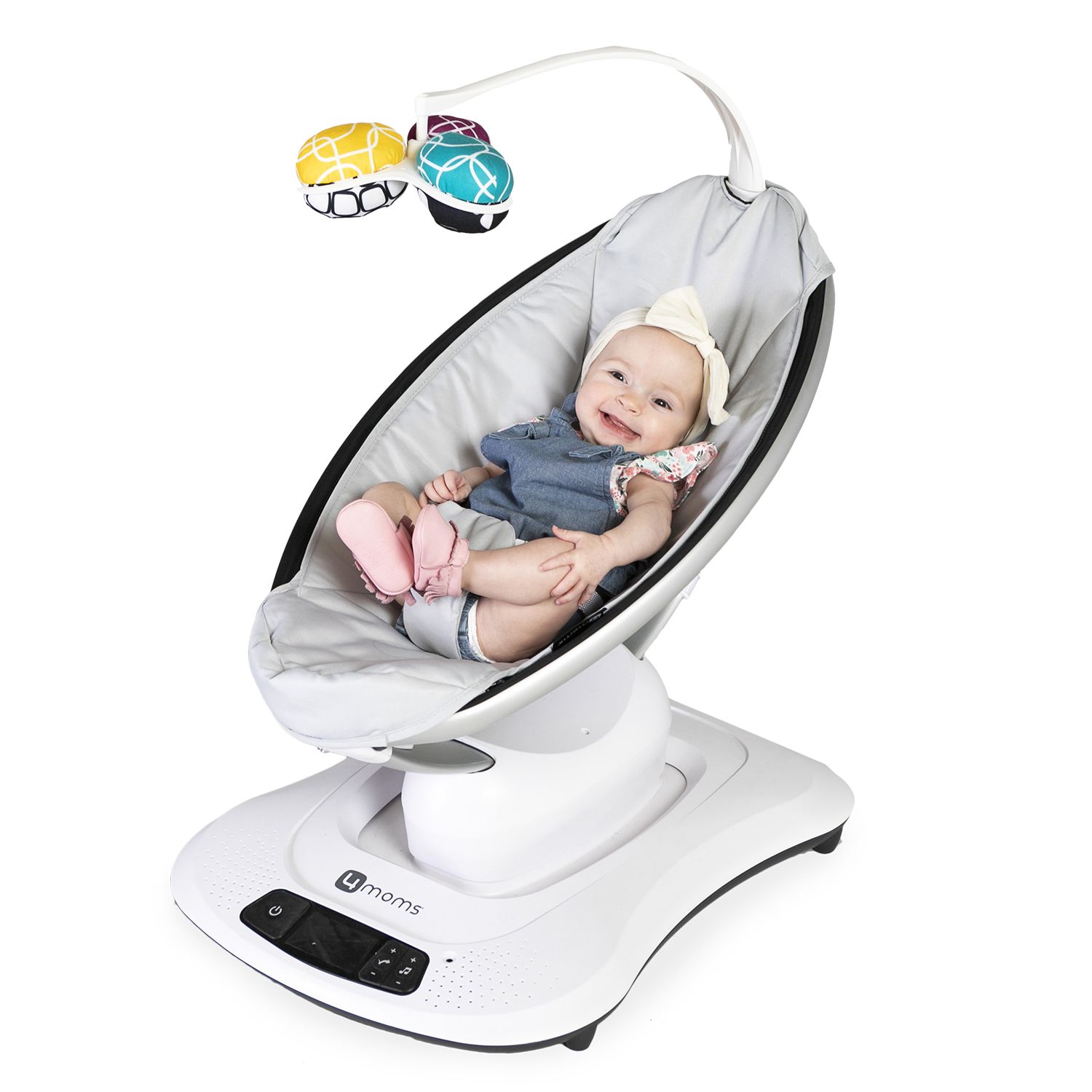 Кресло-качалка 4Moms MamaRoo 4.0 Серебристая - фото 12