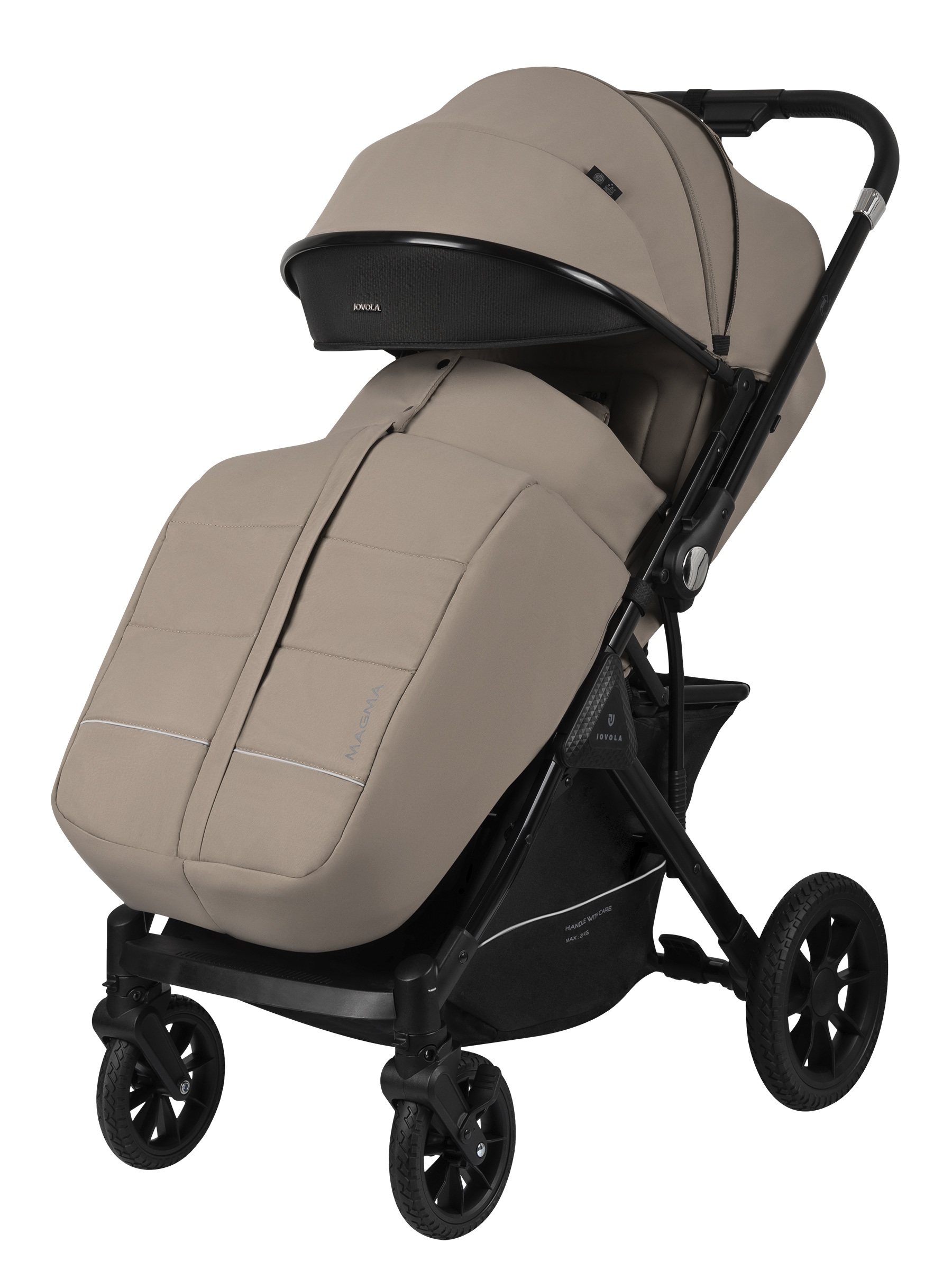 Коляска прогулочная JOVOLA Magma Plus бежевый - фото 15