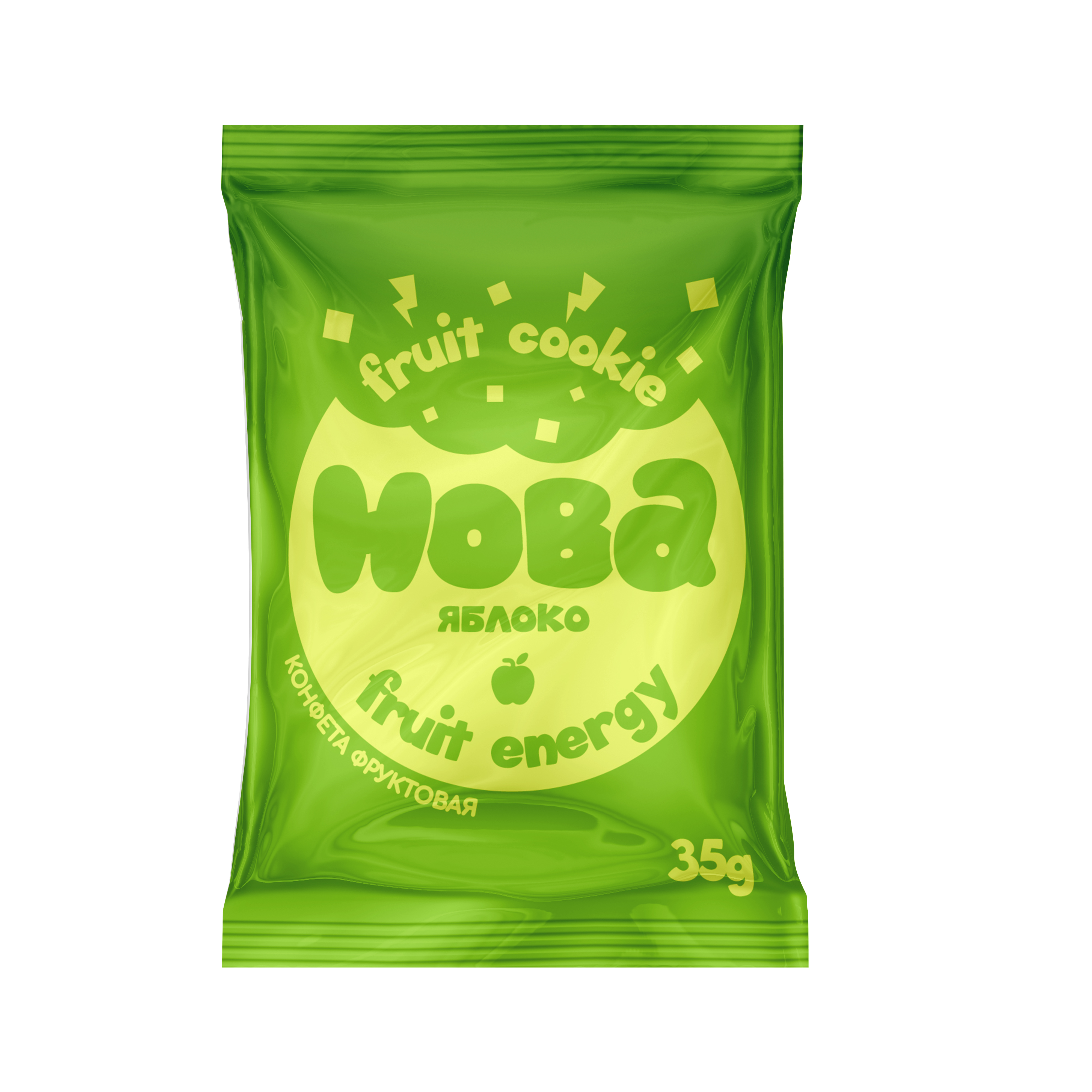 Конфета фруктовая ХОБА Фрут Куки яблоко 35г - фото 1
