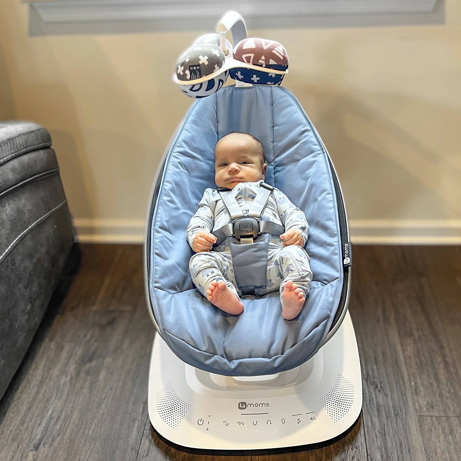 Кресло 4Moms MamaRoo синий - фото 9