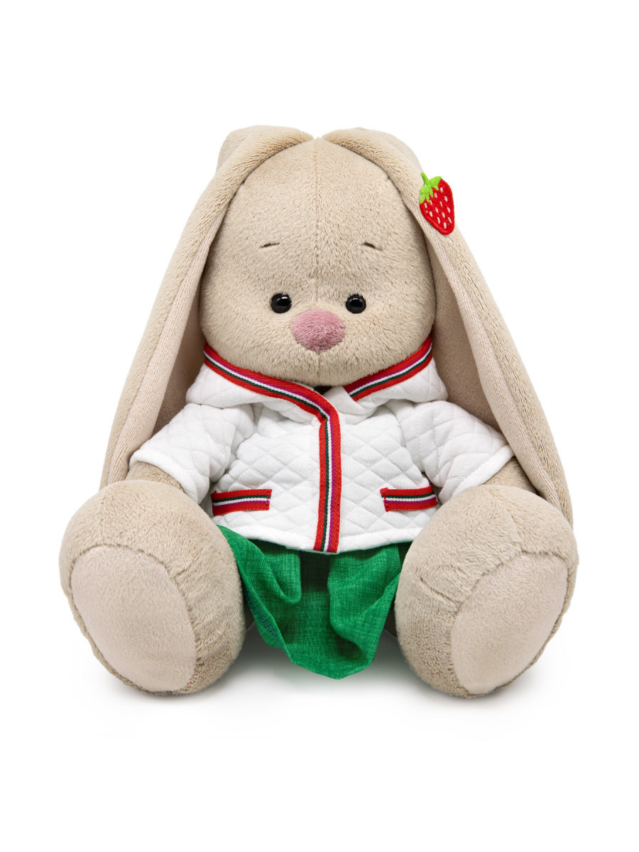 Мягкая игрушка BUDI BASA Зайка Ми в куртке с земляникой - фото 1