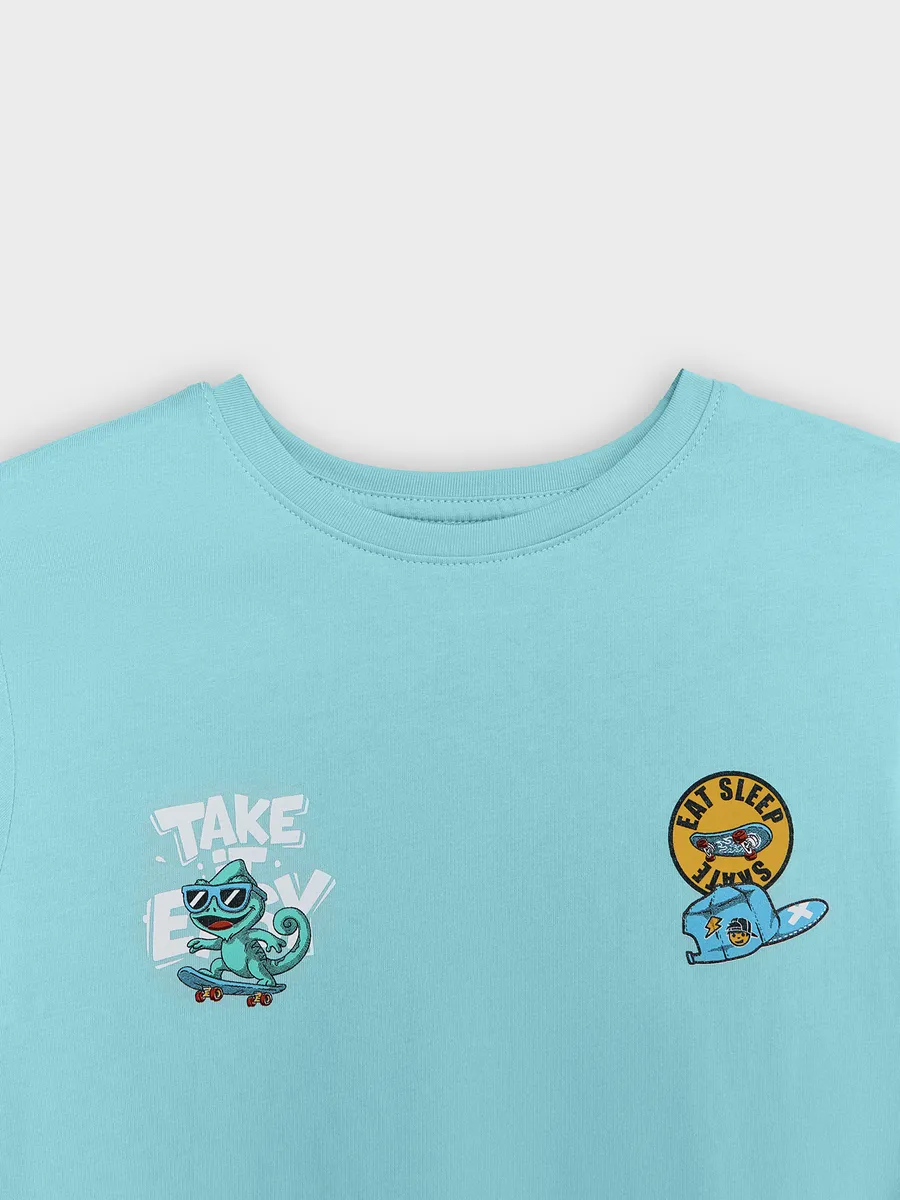 Пижама Mark Formelle (Марк Формэль) 563321/морские блики +хамелеоны на морских бликах - фото 10