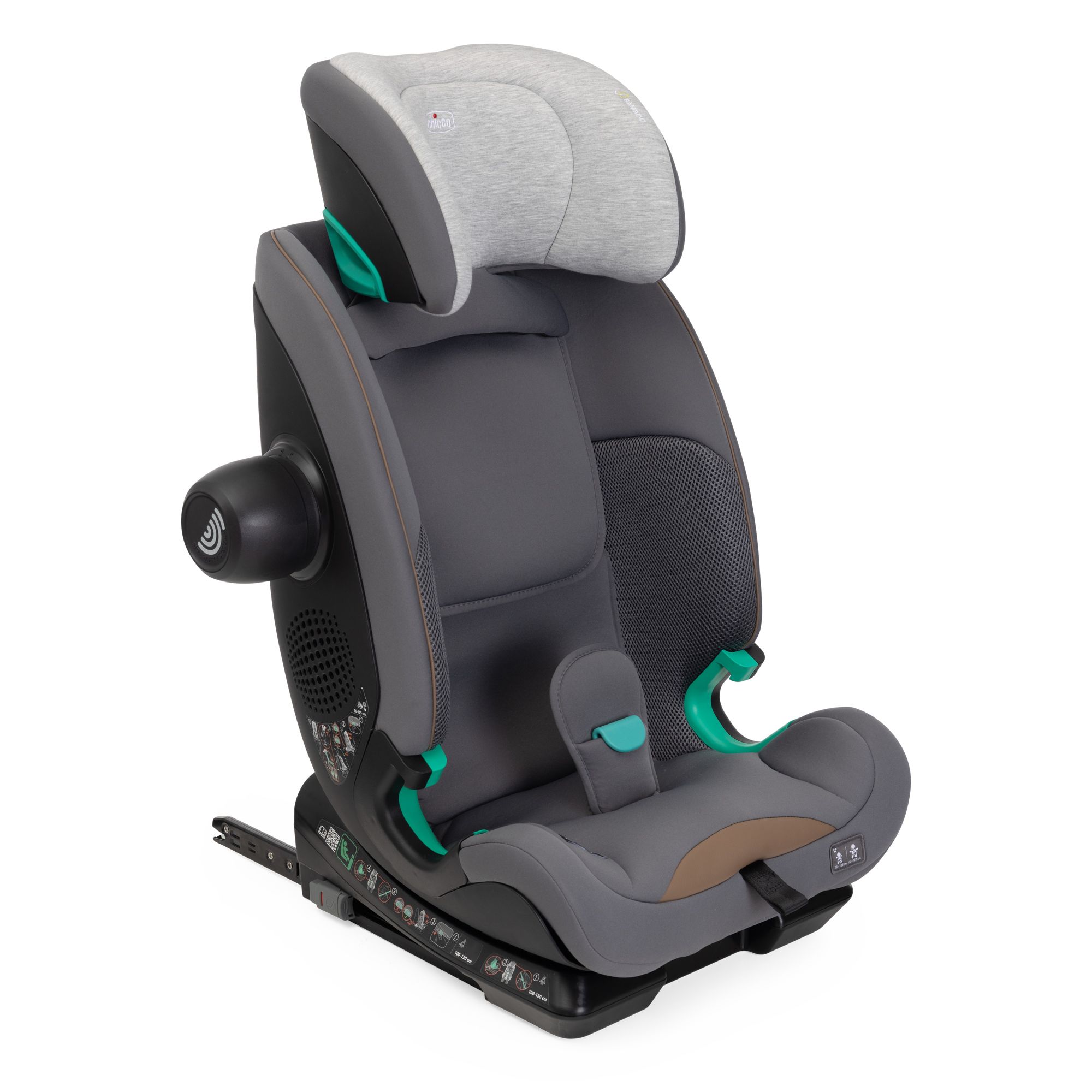 Автокресло Chicco Isofix 1/2/3 (9-36 кг) серый - фото 1