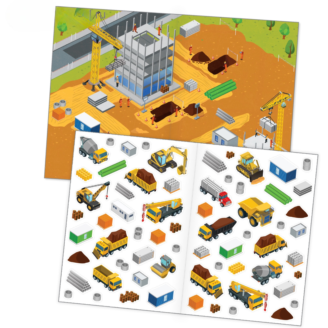 Книжное комплектное издание Буква-ленд с многоразовыми наклейками Такие разные машины А4 2 шт - фото 2