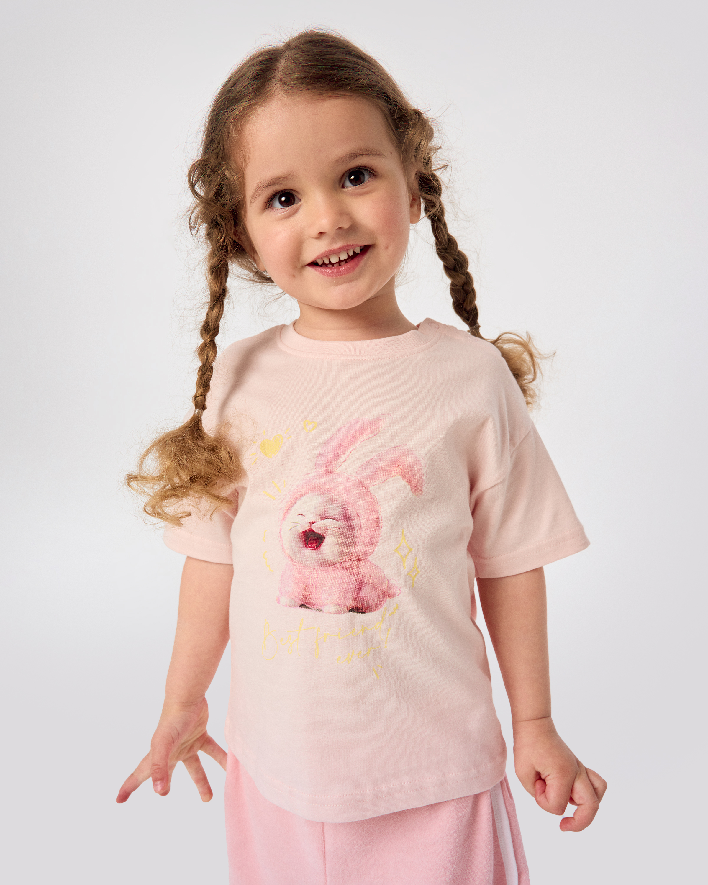 Изображение товара BabyGo Trend Футболка 86 розовая с принтом