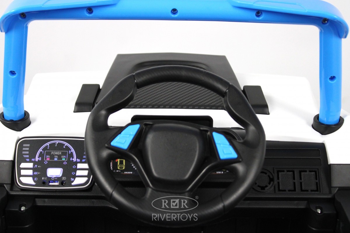 Электромобиль RIVERTOYS F888FF-A-BLUE С пультом ДУ - фото 7