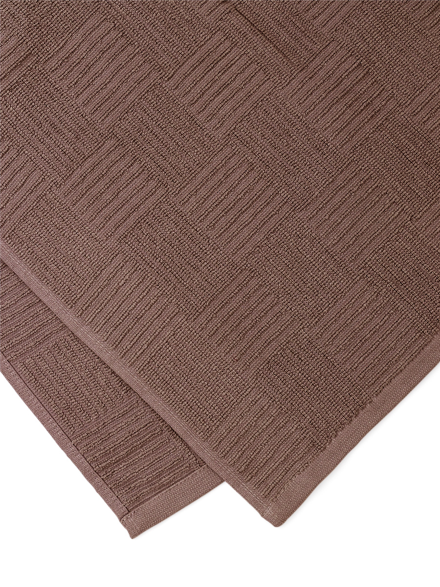 Простыня DeNASTIA махровая коричневый D000183 200 x 220 см 1 шт. - фото 5