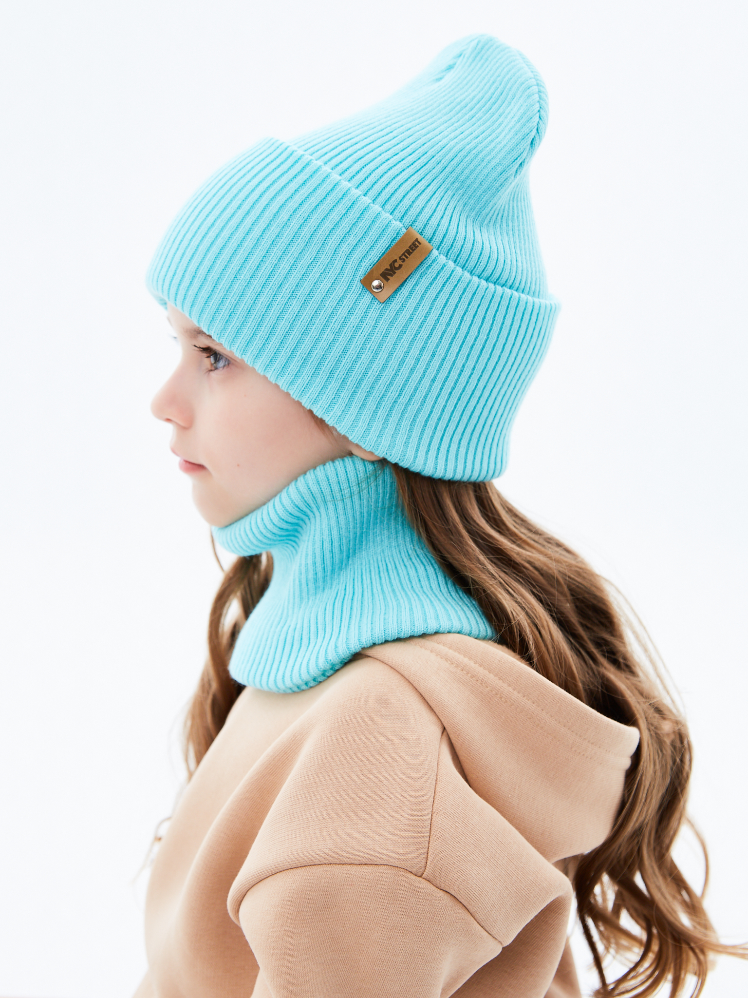 Шапка и снуд KUBRIO KU-H-72-lopataG-Turq - фото 6