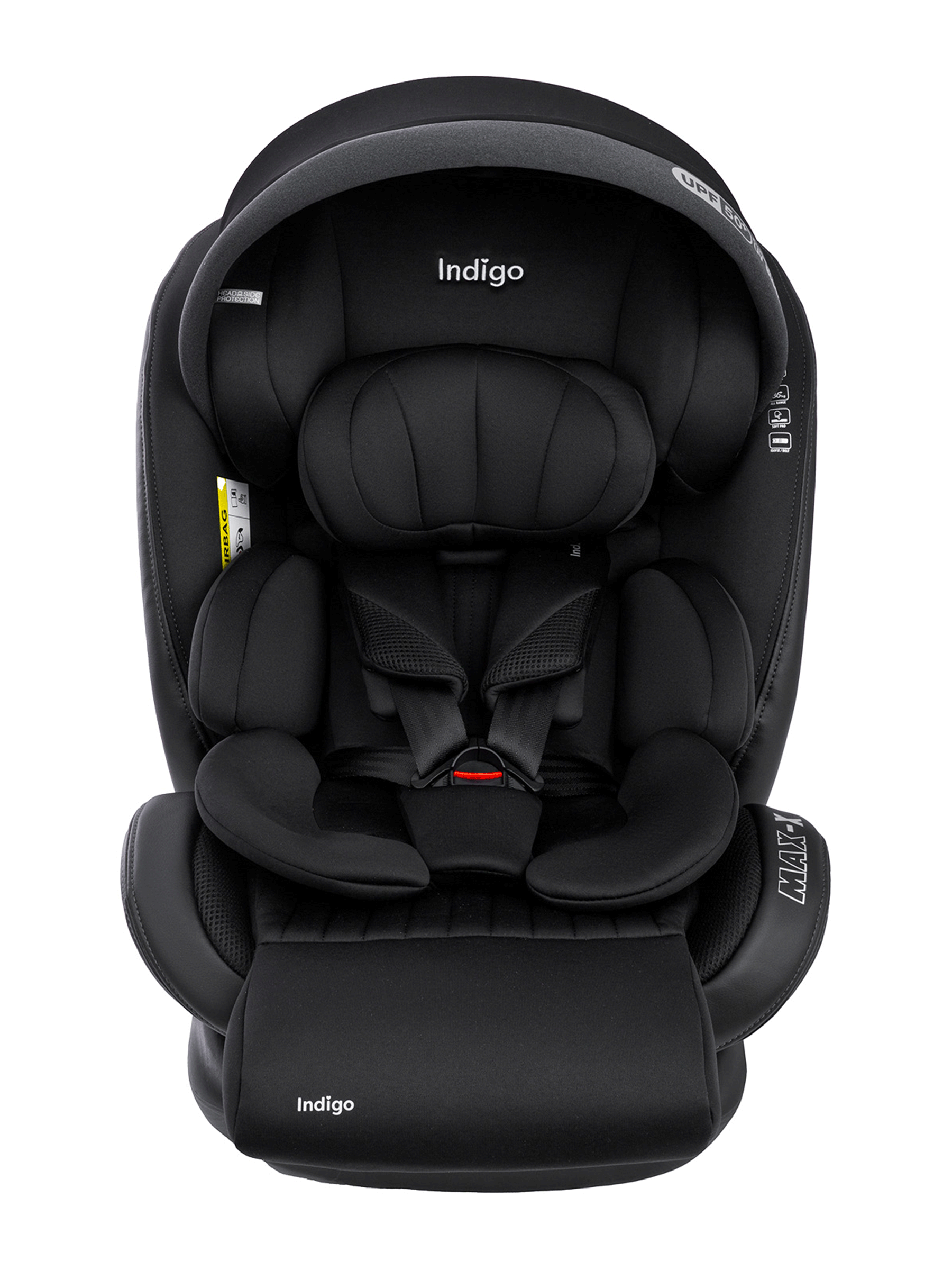 Автокресло Indigo MAX-X черный Isofix 0+/1/2/3 (0-36 кг) черный - фото 16