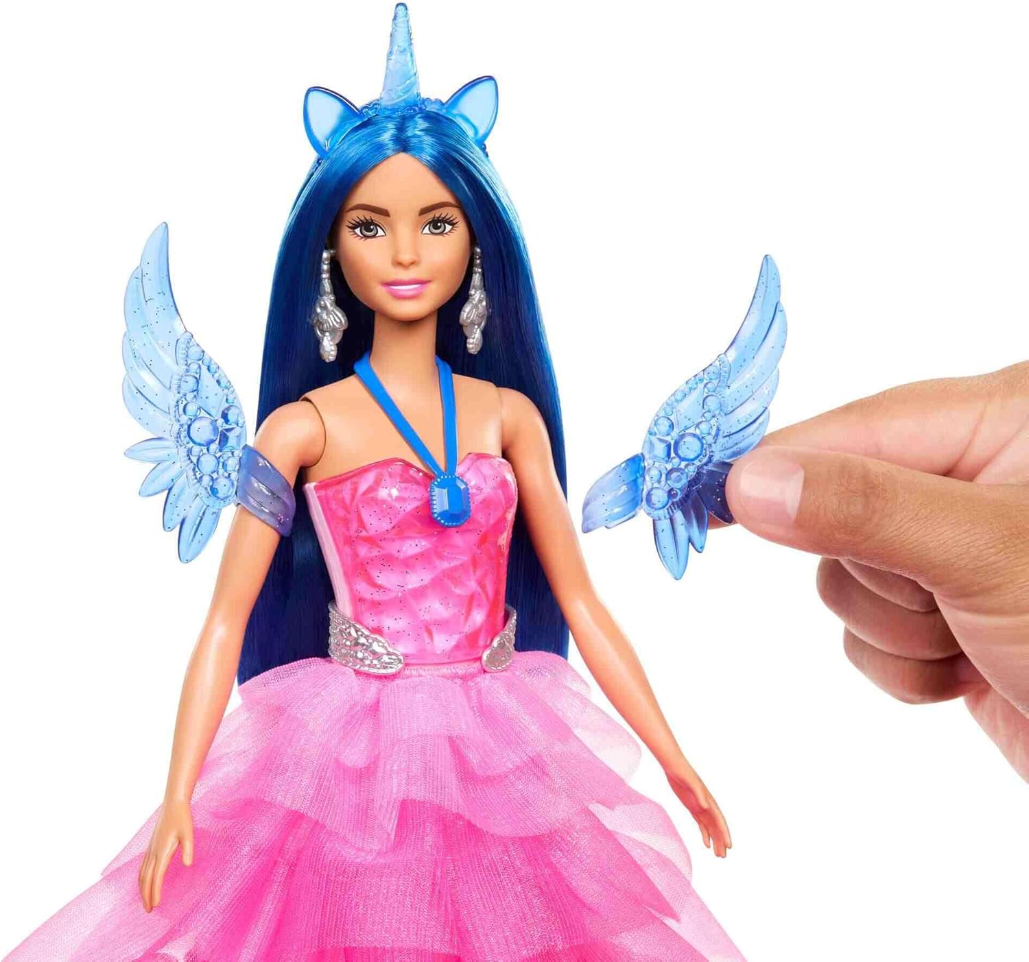 Кукла модельная Barbie с сапфировым единорогом HRR16 - фото 3