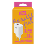 Зарядное устройство сетевое GAL USB-A + Type-C 2.4А