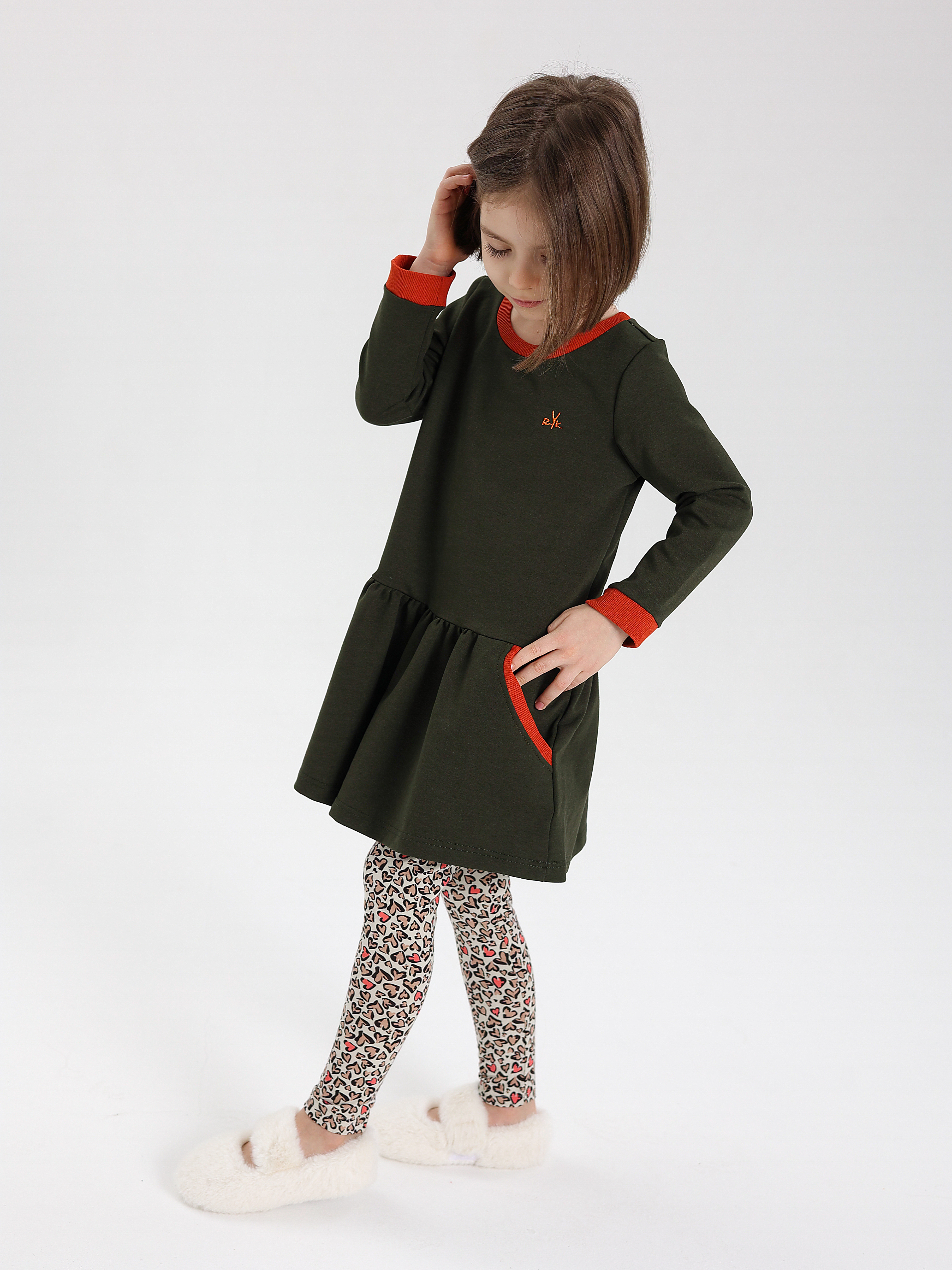 Платье RobyKris 27-9286-25/хаки - фото 3