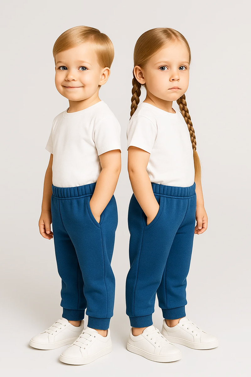 Брюки детские с начесом Эскимо у-12-801индиго - фото 2