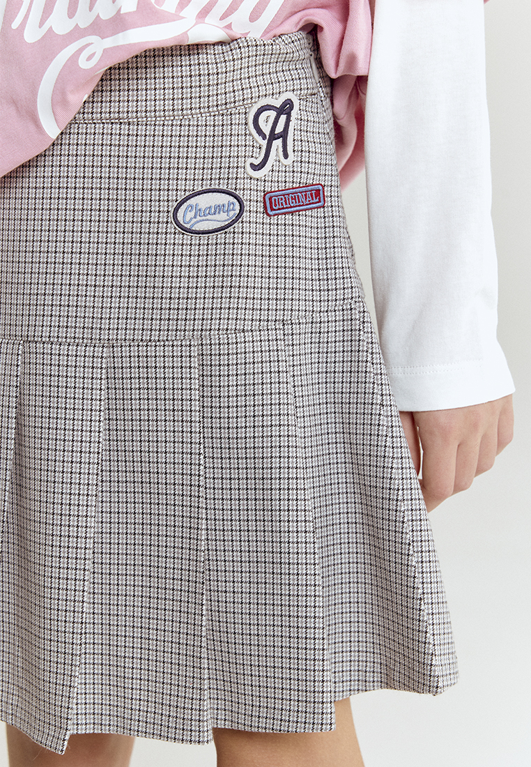 Юбка artie W25K01U-1518D/Серый - фото 4