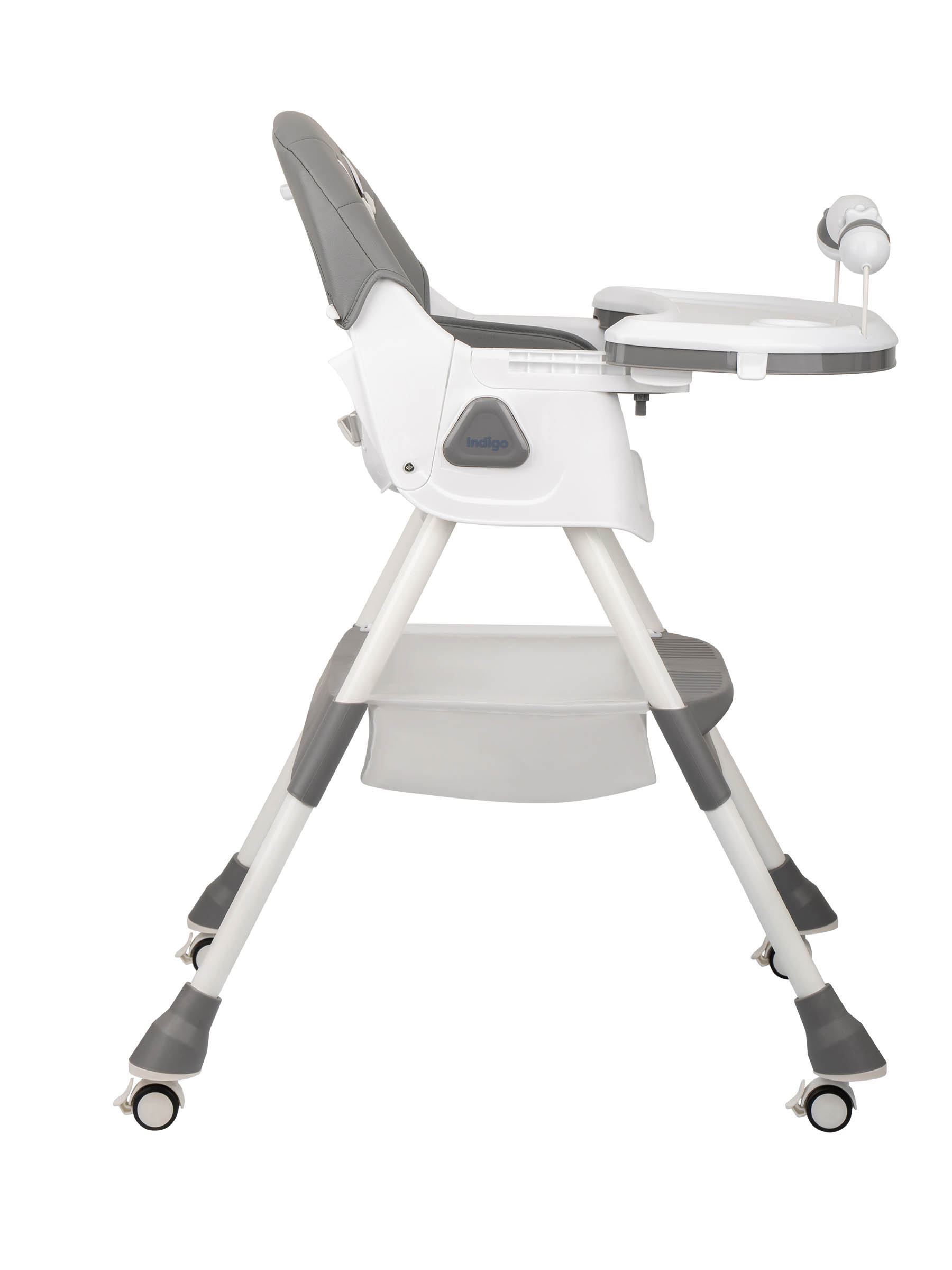 Стульчик для кормления Indigo Corn Flex темно-серый - фото 7