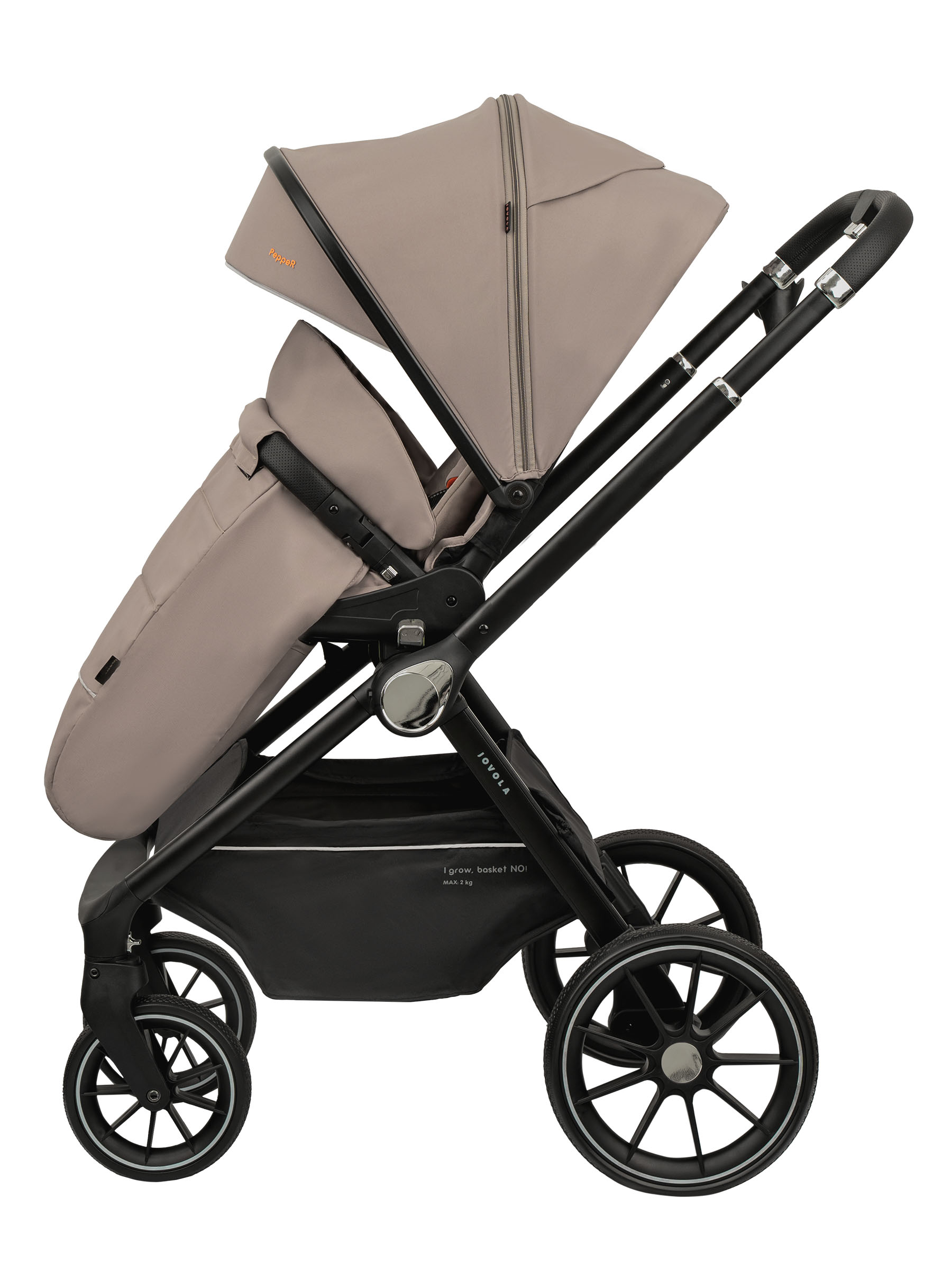 Коляска 3в1 JOVOLA Pepper 3в1, бежевый - фото 24