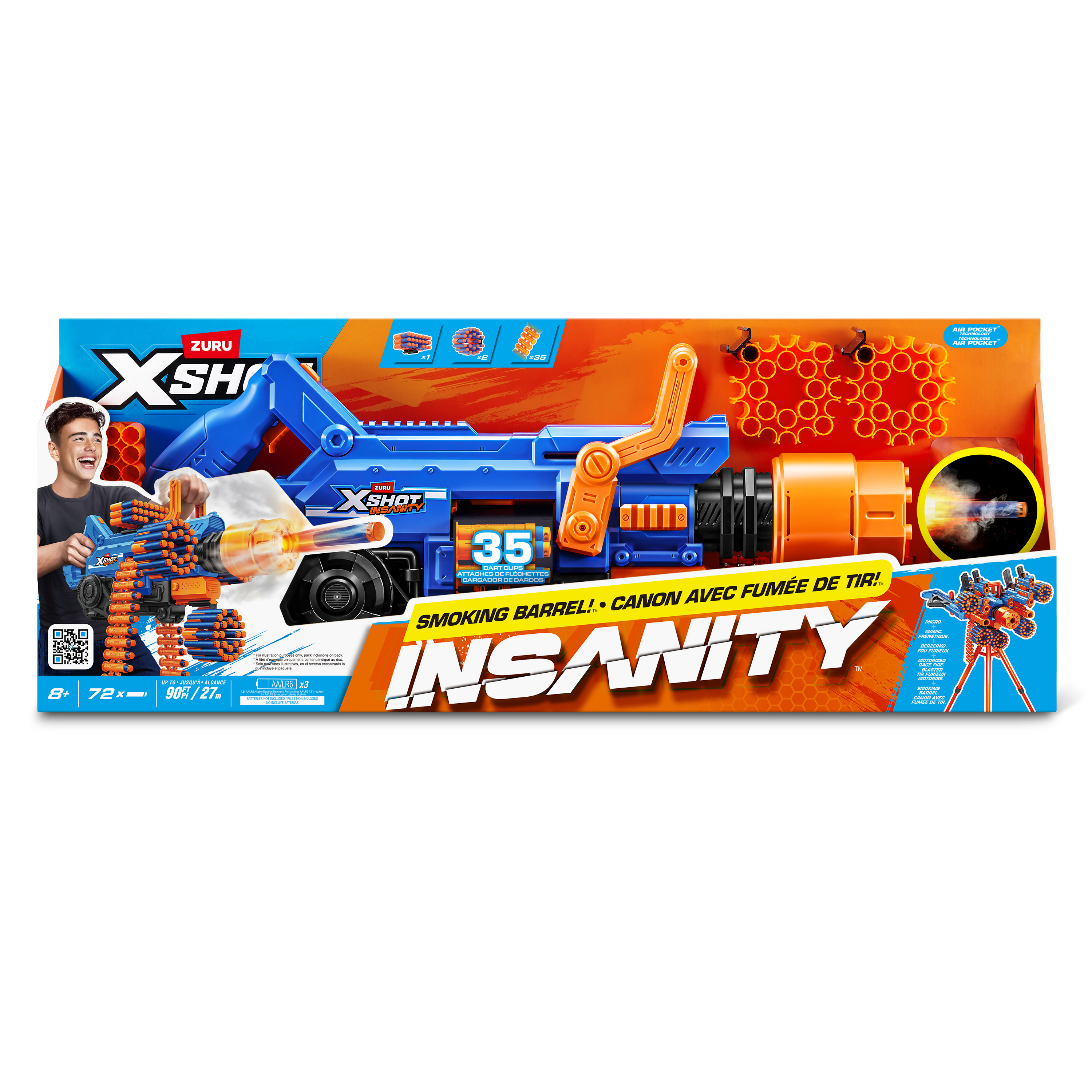 Бластер Zuru XSHOT insanity дымящийся ствол - фото 11