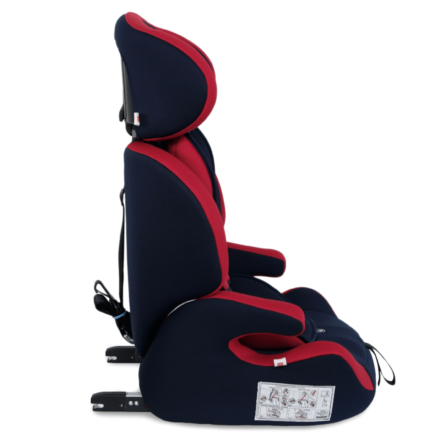 Автокресло Babyton Drive Fix Indigo-Red Isofix 1/2/3 (9-36 кг) - фото 17
