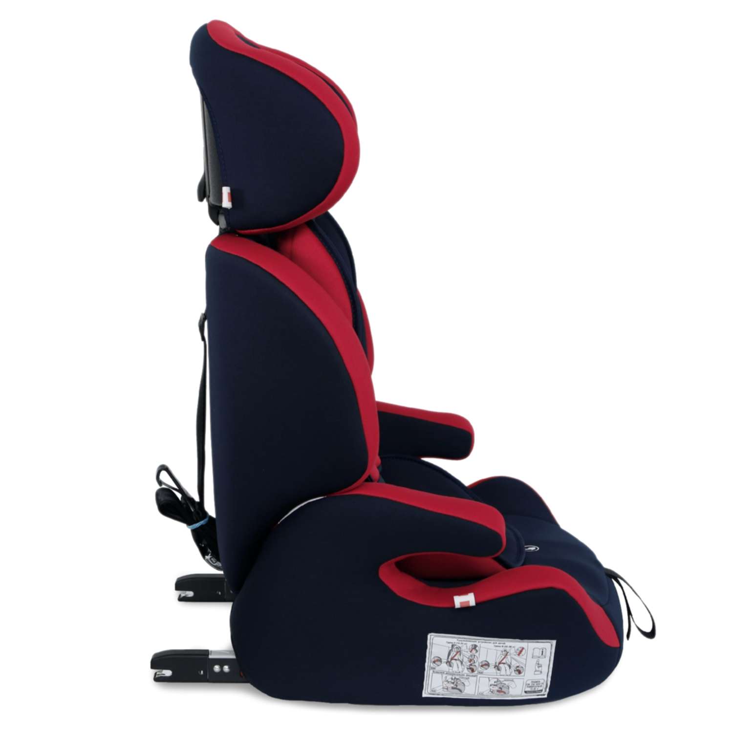 Автокресло Babyton Drive Fix Indigo-Red Isofix 1/2/3 (9-36 кг) - фото 17