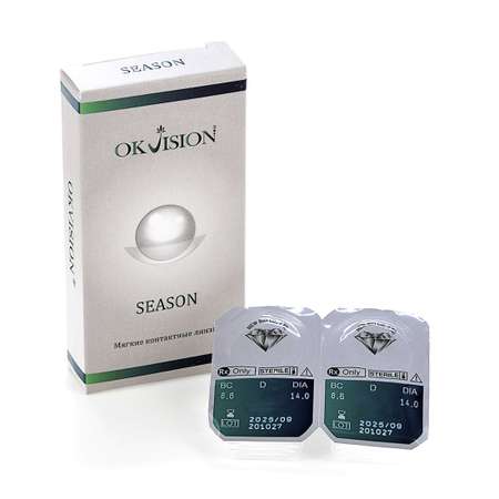 Контактные линзы OKVision Season 2 шт R 8.6 -1.75