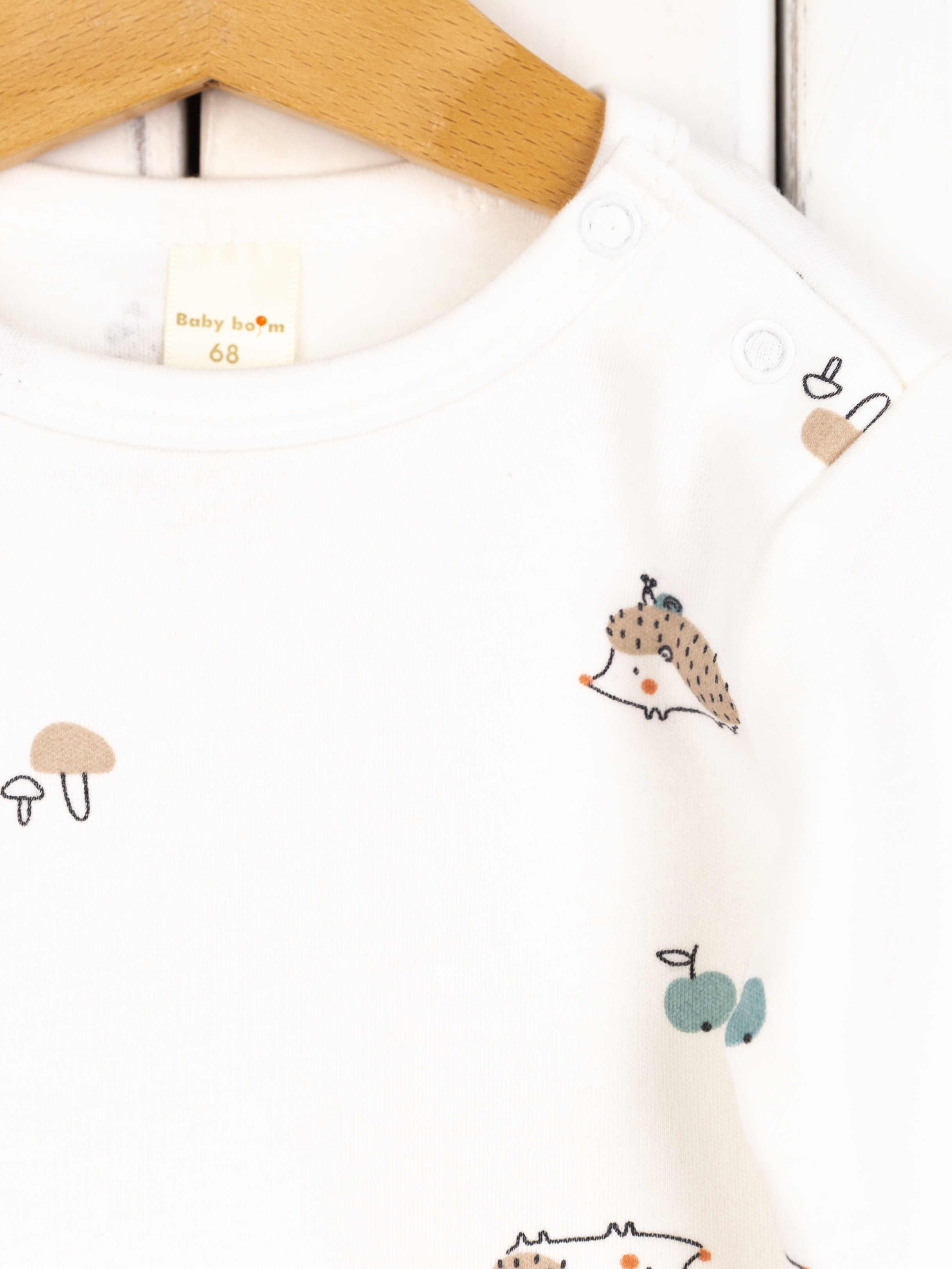 Боди Baby boom Б125/10010-И(Н) Боди длин.рукав/ёжики - фото 3