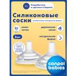 Соска Canpol Babies силикон (переменный поток) 2 шт.