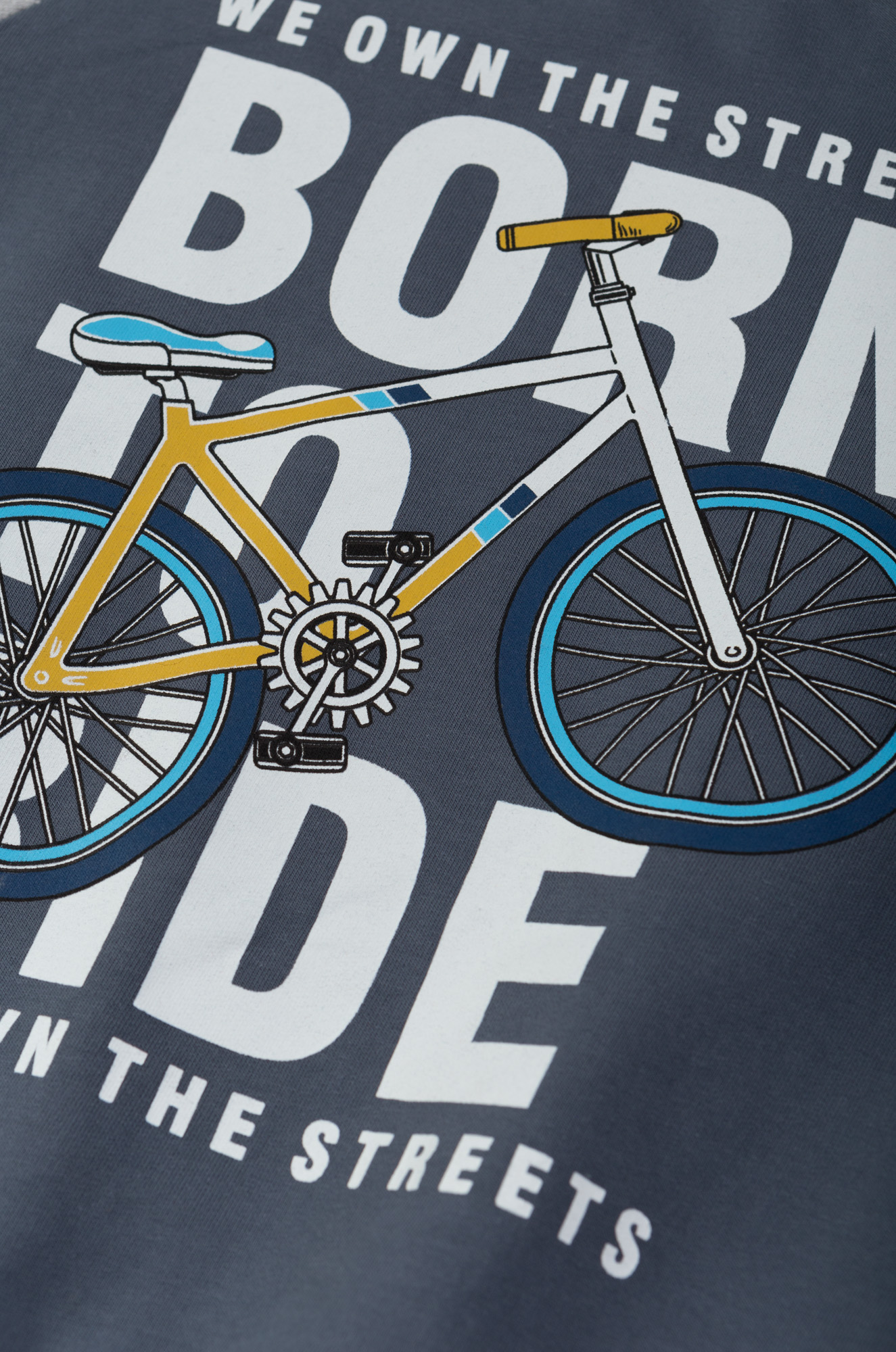 Свитшот СЛОНЁНОК МИМИ SH740-темно-серый Born to ride - фото 2