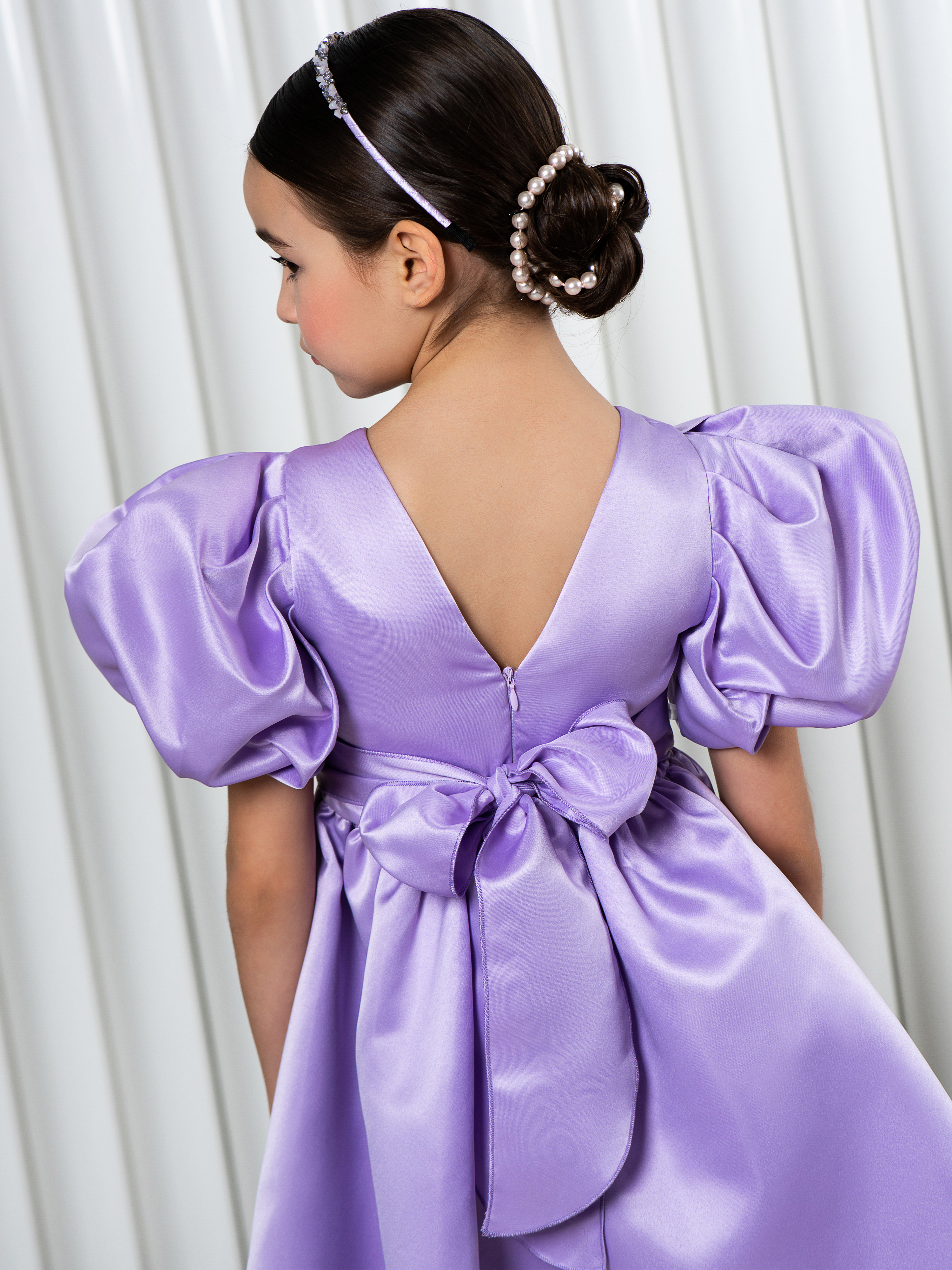 Платье LisaWeta D-143 лиловый - фото 2