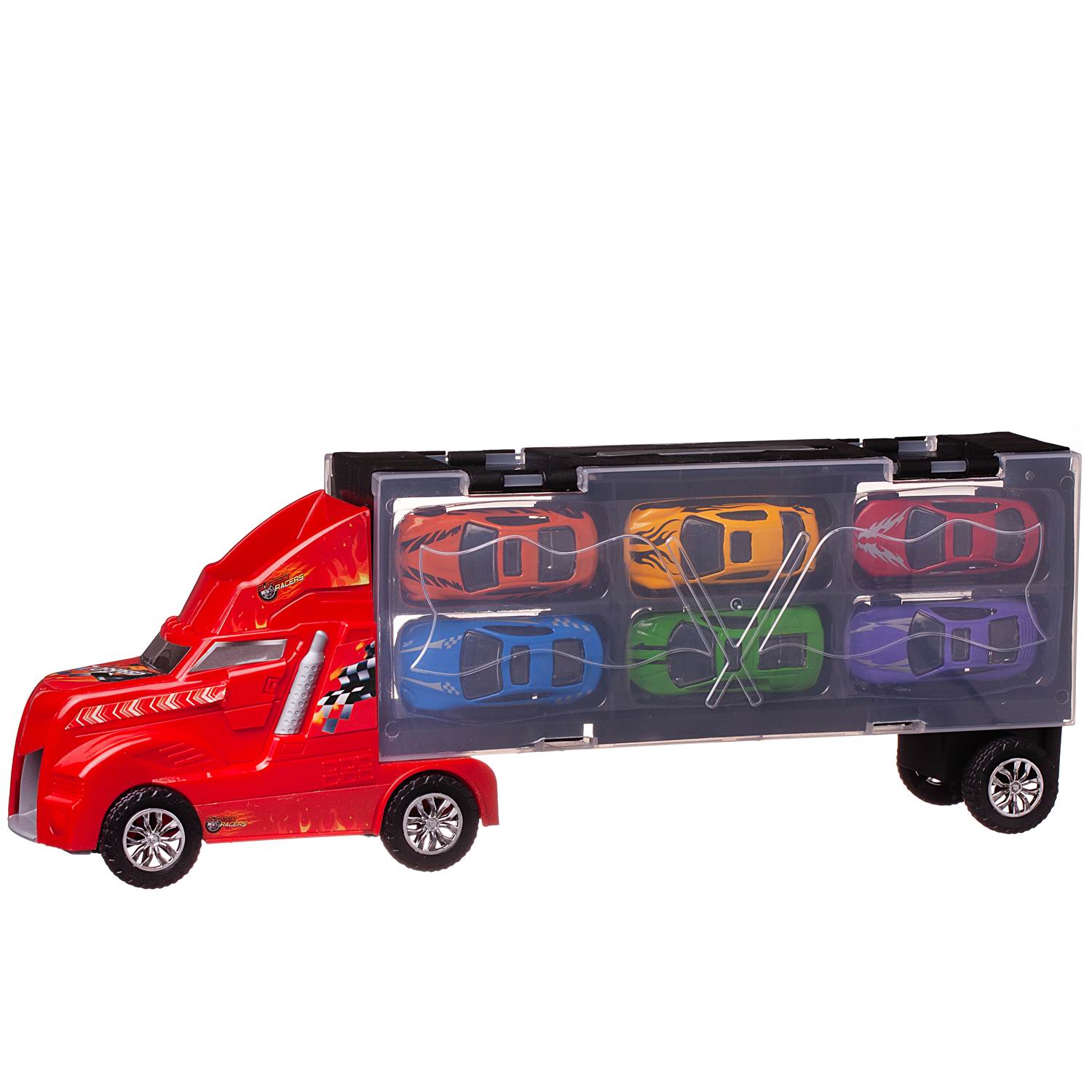 Автовоз Junfa с 6 машинками LA-010 - фото 4