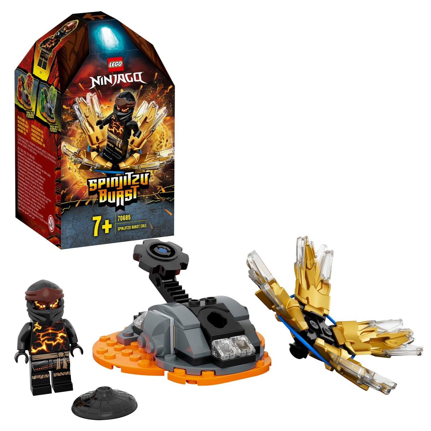 Конструктор LEGO NINJAGO Шквал кружитцу Коул - фото 1