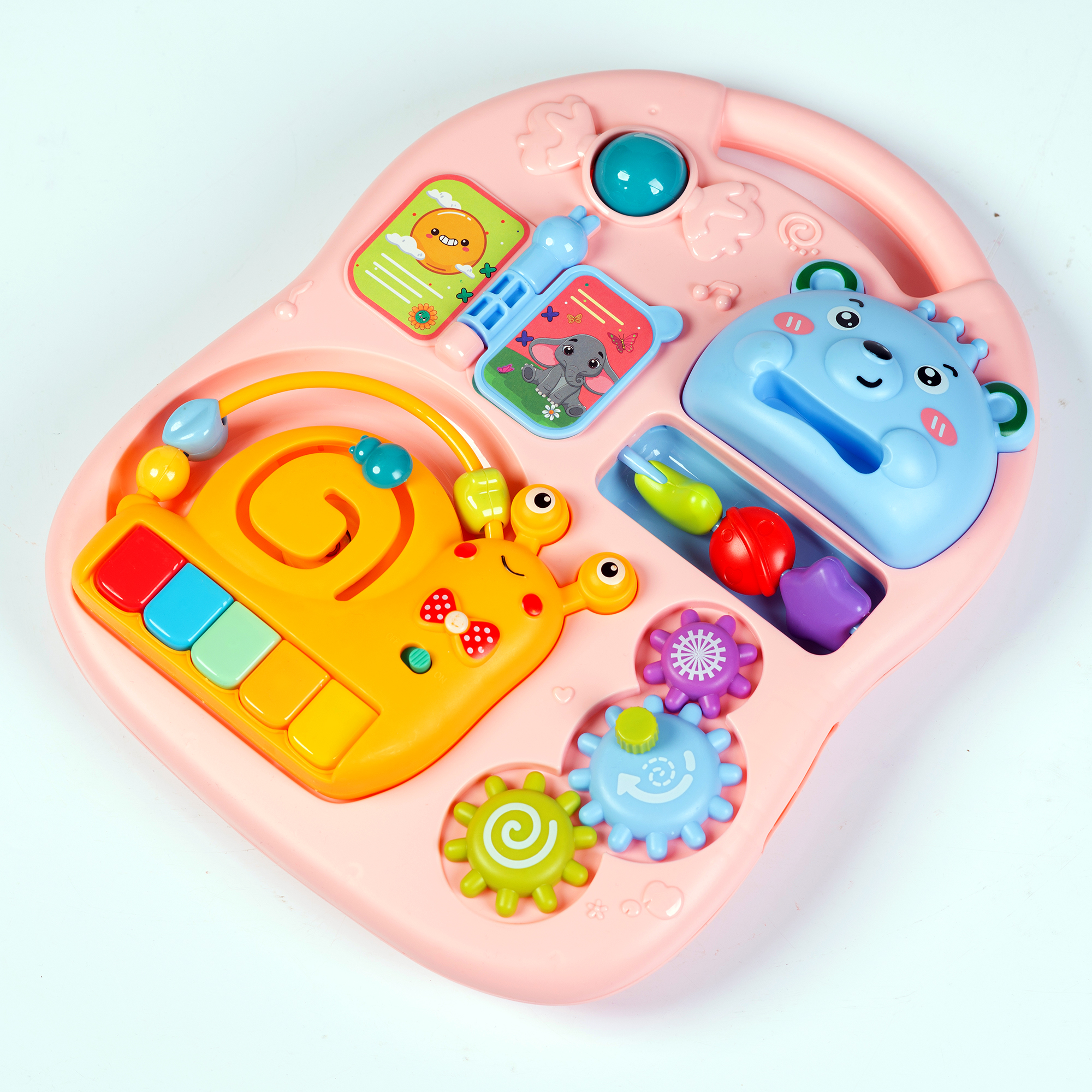 Каталка Babyhit с ручкой розовый - фото 16