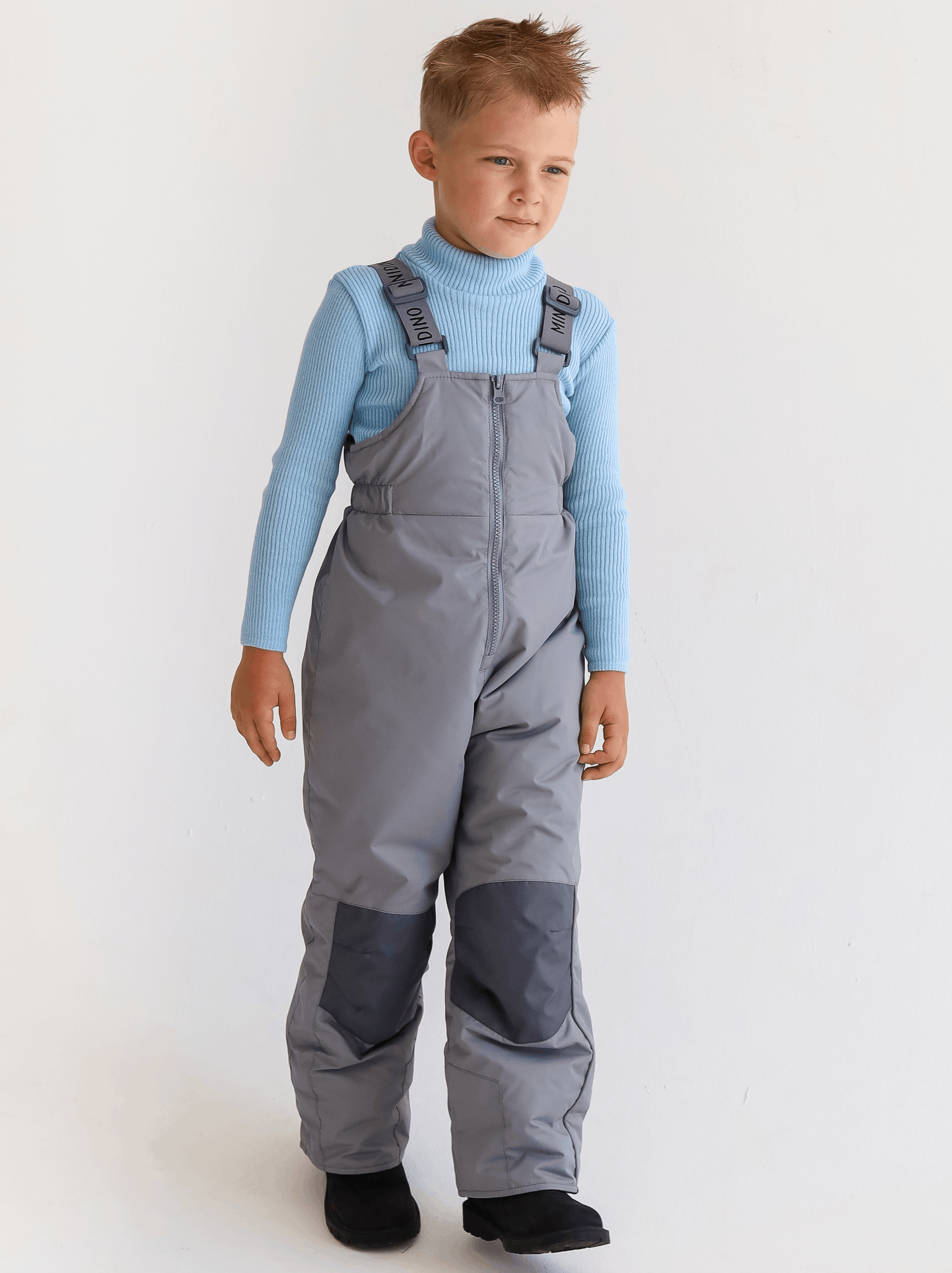 Полукомбинезон MINIDINO MDW1-IW005/0Полукомбинезон зимний SUPER серый - фото 1