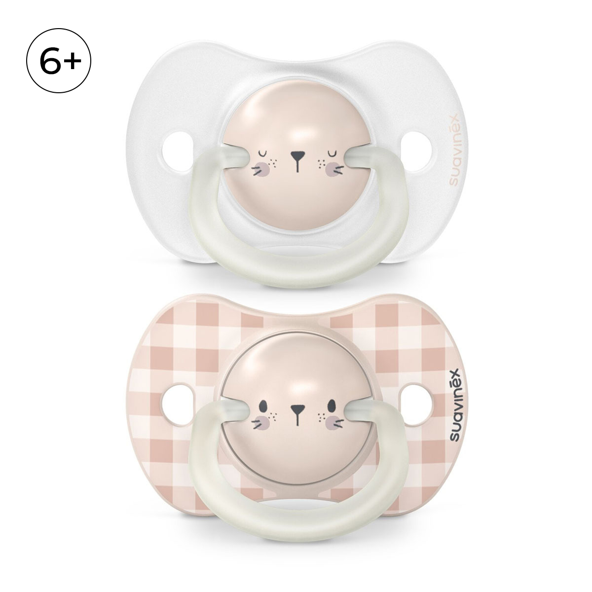 Пустышка Suavinex силикон ортодонтическая от 6 мес. 2 шт. - фото 1