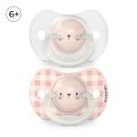 Пустышка Suavinex силикон ортодонтическая от 6 мес. 2 шт.