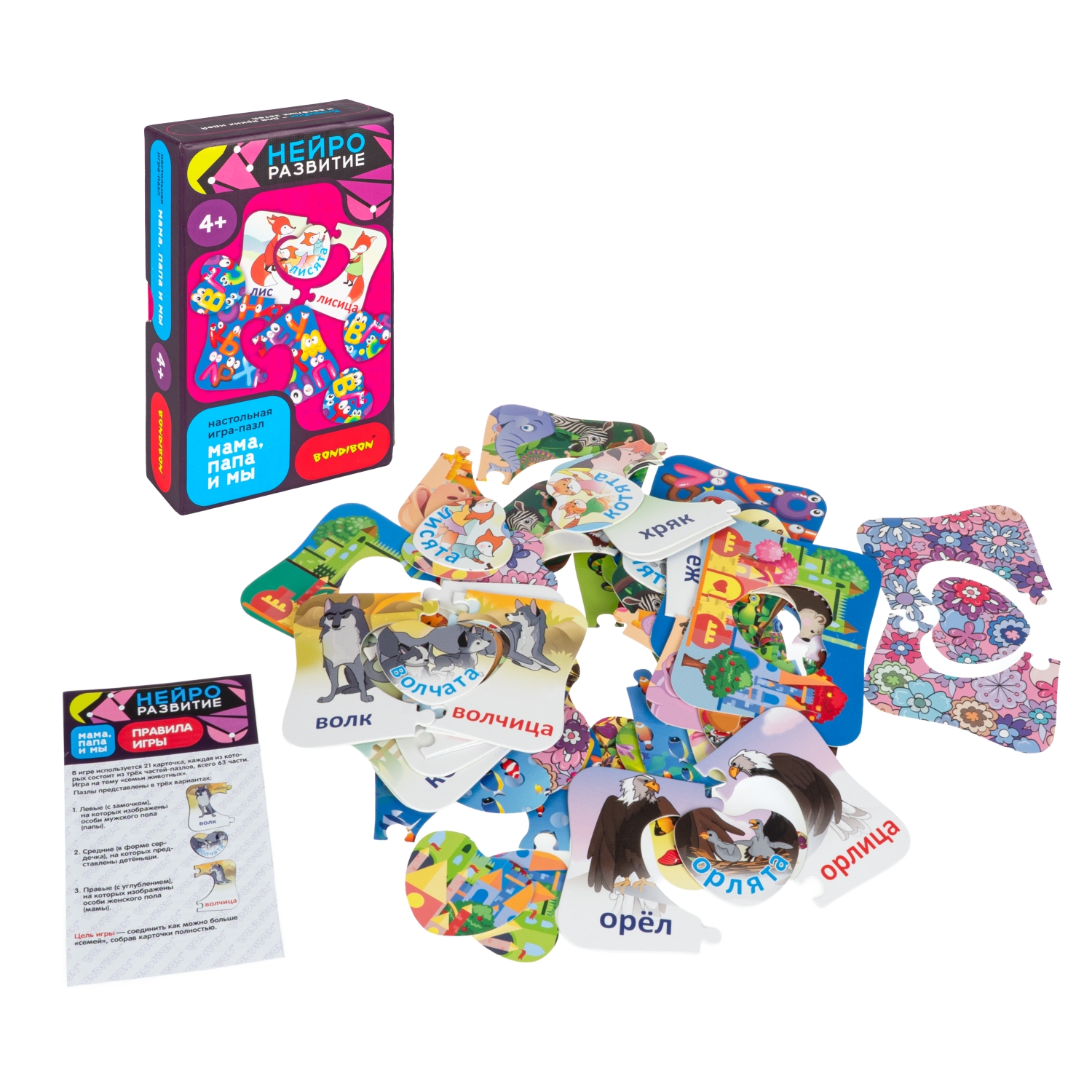Настольная игра Bondibon Мама, Папа и Мы НейроРазвитие - фото 3