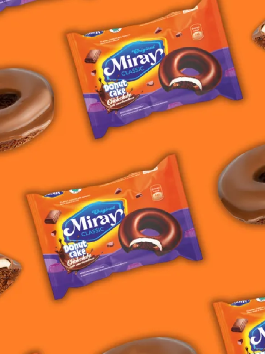 Пирожное донат Miray Пирожное донат глазированное с шоколадным вкусом и маршмеллоу - фото 4