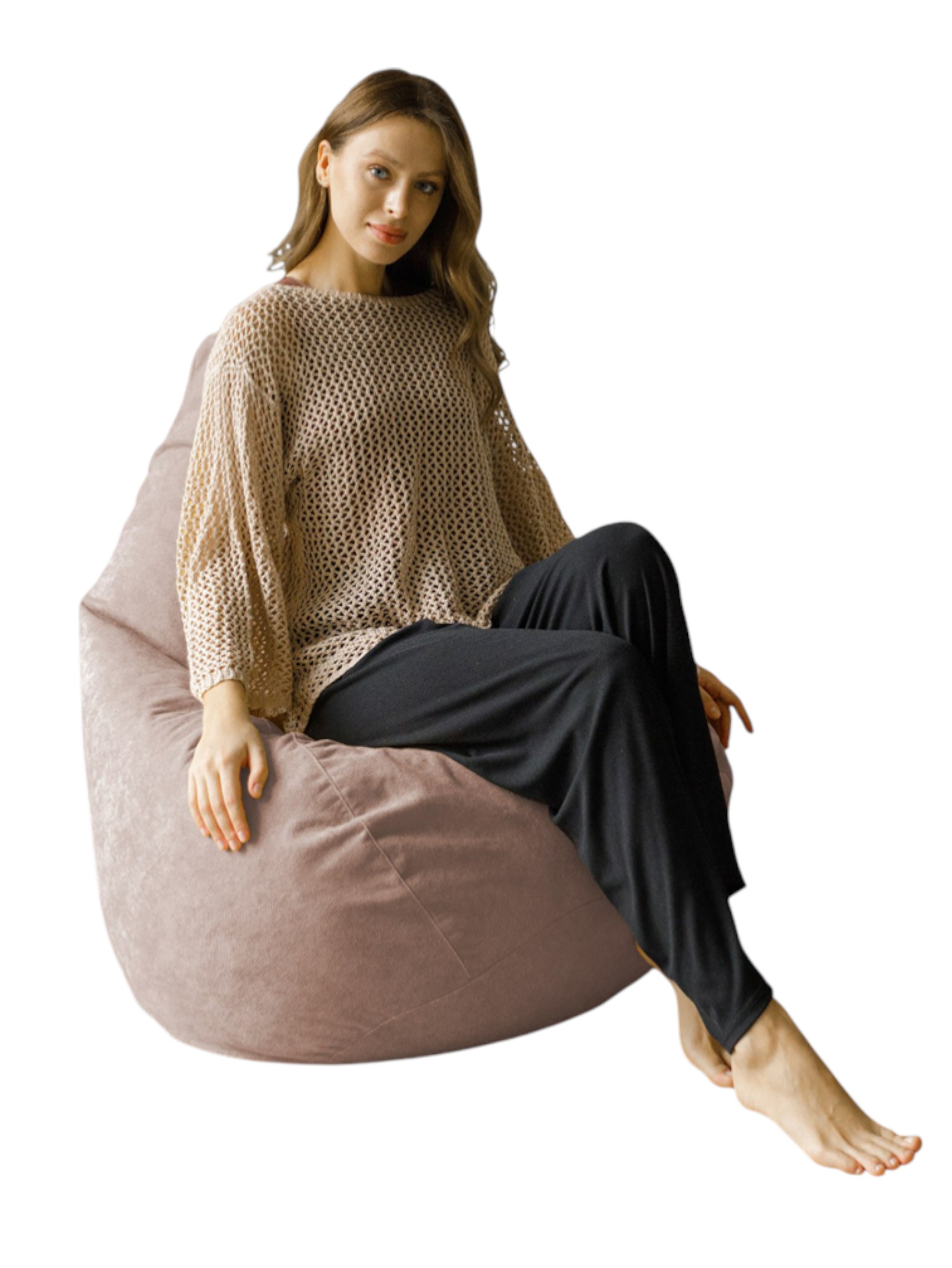 Кресло-мешок DreamBag бежевый - фото 1