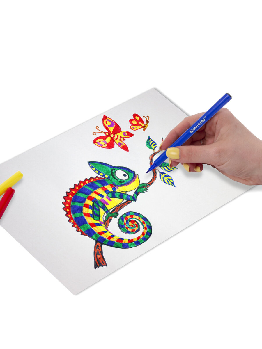 Фломастеры Brauberg 24 шт. - фото 13