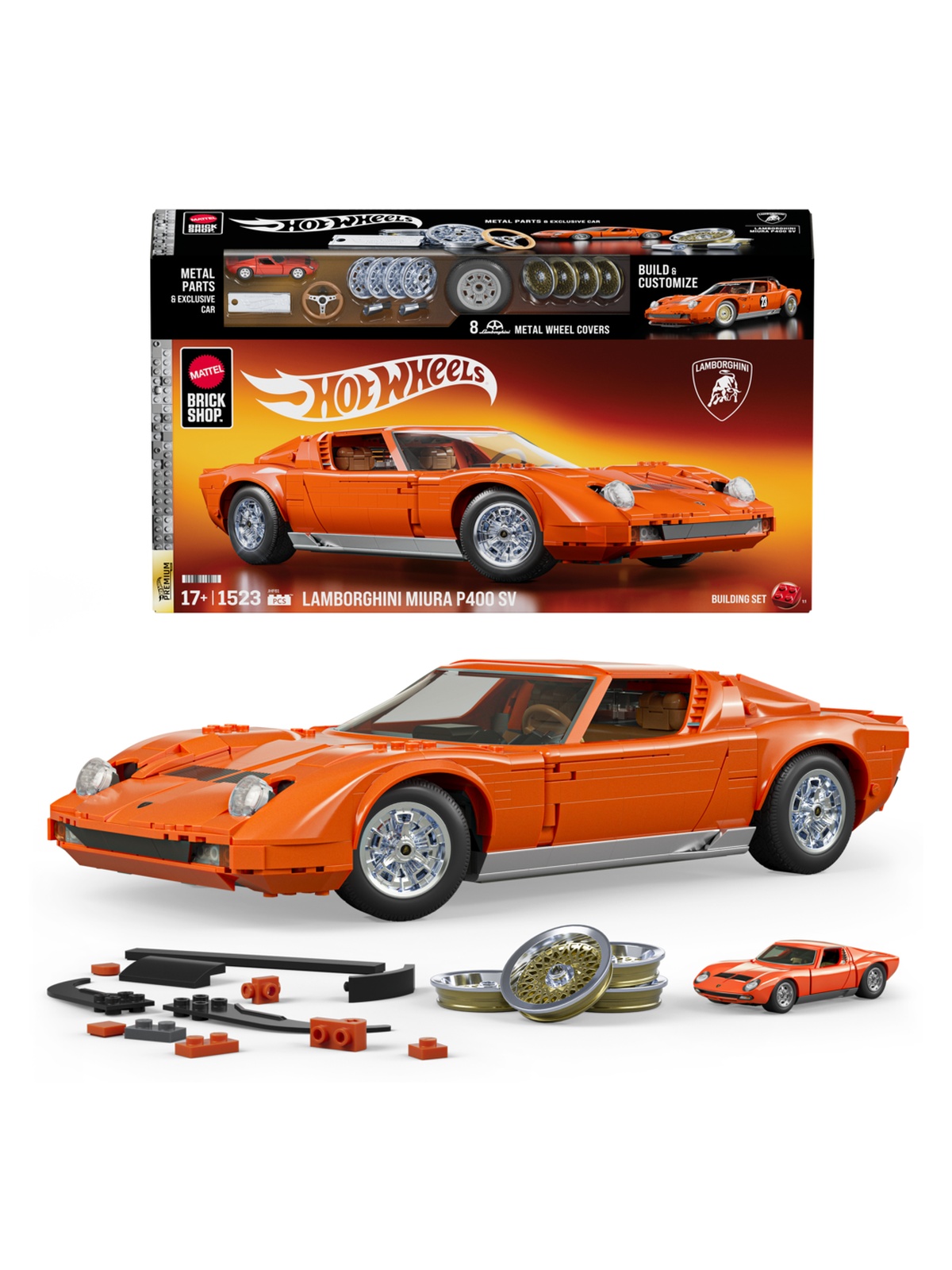 Конструктор Brick Shop Lamborghini Miura 1523 дет. - фото 1