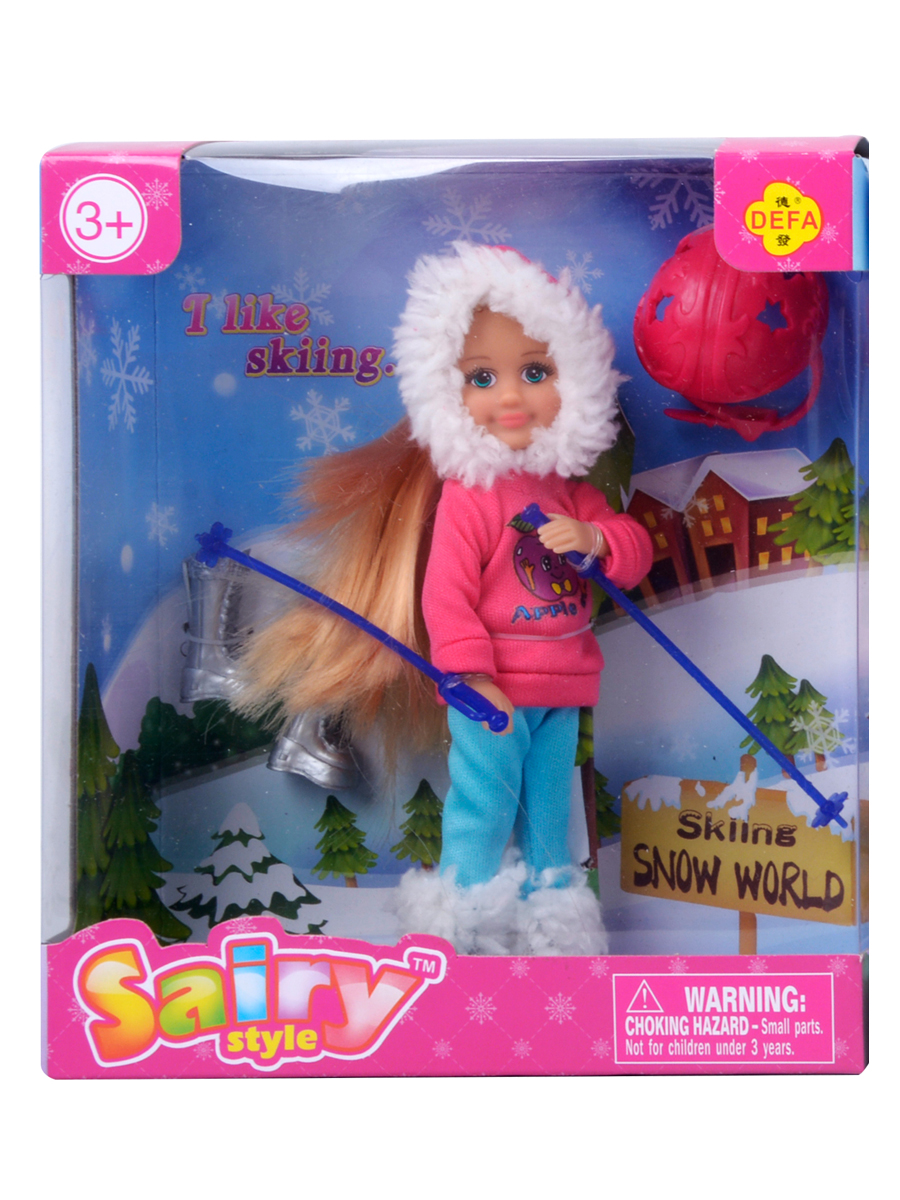 Кукла мини Defa Lucy высота 15 см 8310//розовый - фото 2