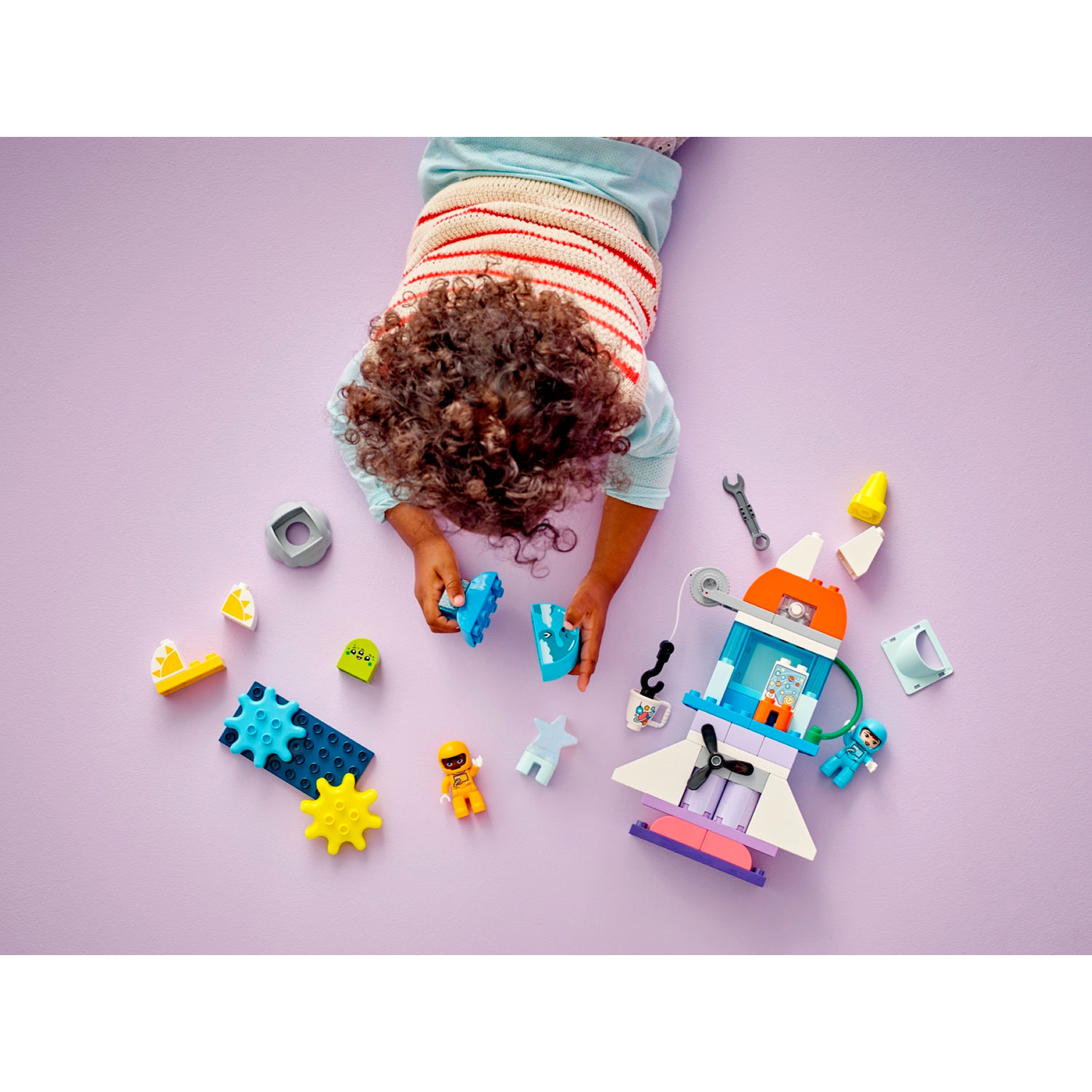Конструктор LEGO DUPLO Приключение на космо шаттле блочный - фото 14