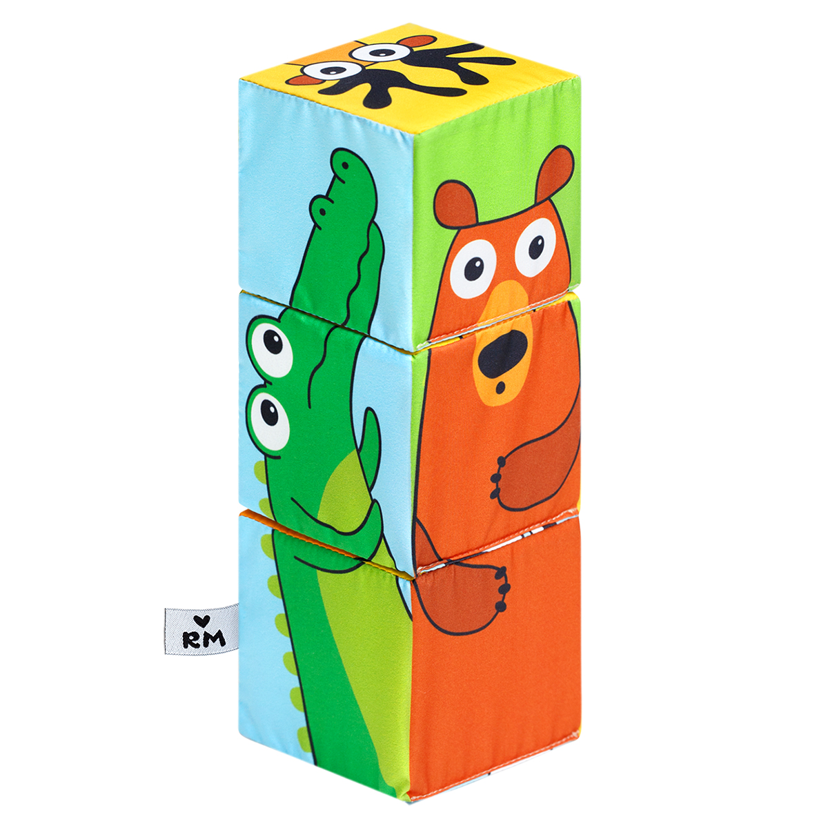 Игрушка Мяшечки кубики Дикие животные - фото 1