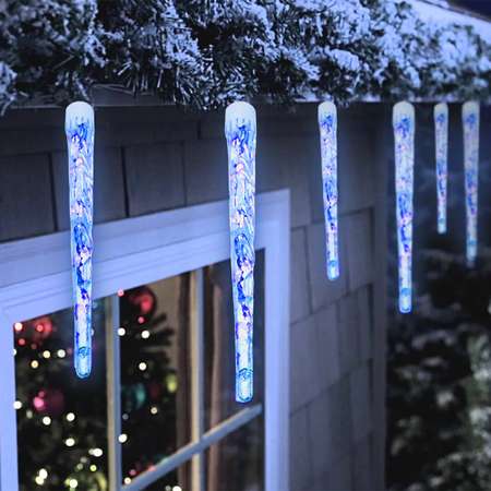 Электрогирлянда-конструктор Vegas 24V Сосульки 10 шт (30 см20 см) 40 холодных LED ламп